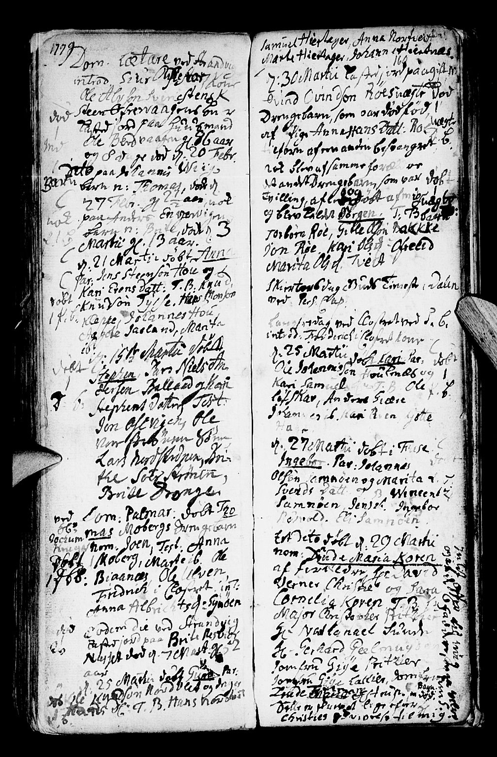 Os sokneprestembete, SAB/A-99929: Parish register (official) no. A 9, 1766-1779, p. 160
