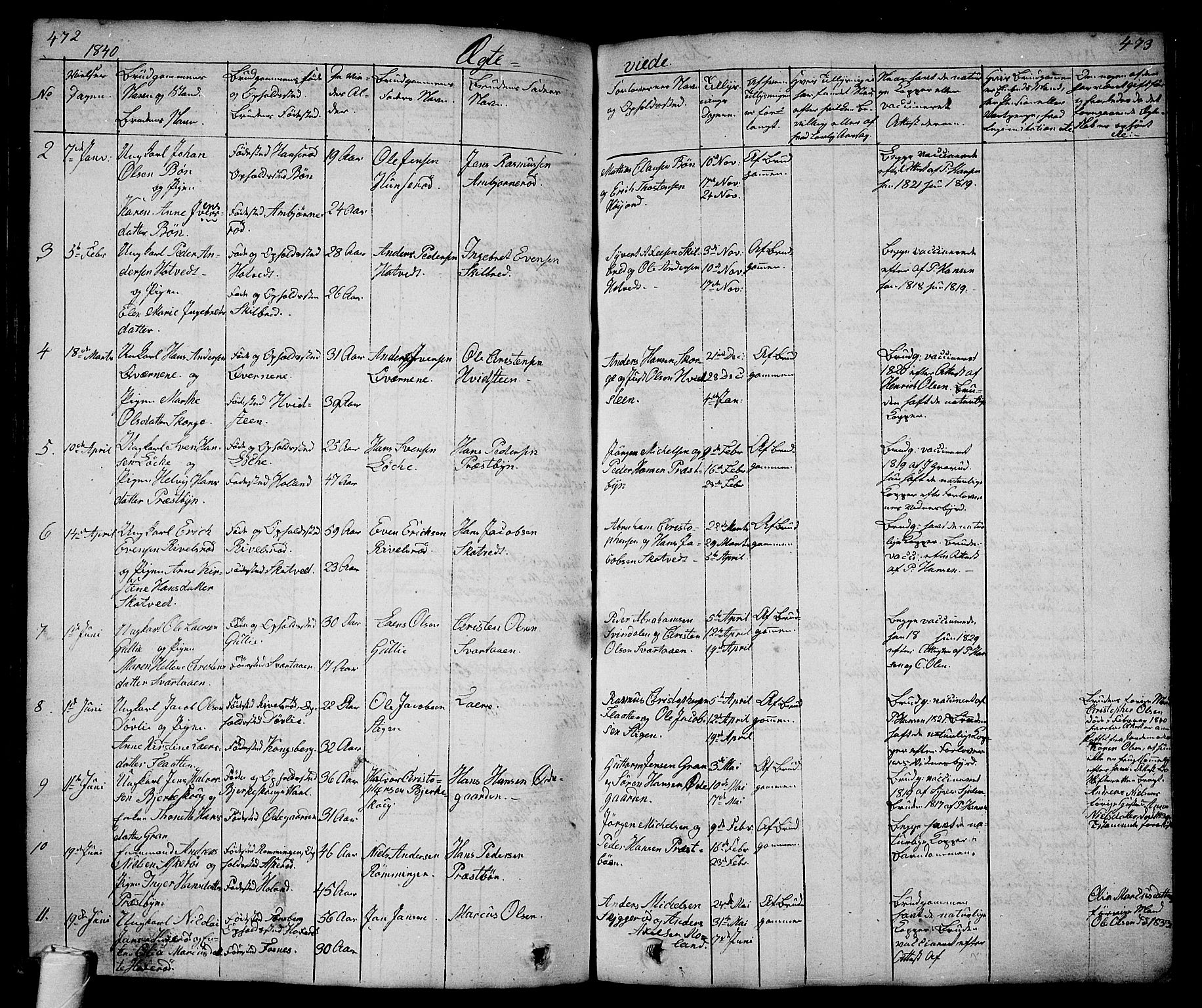 Andebu kirkebøker, AV/SAKO-A-336/G/Ga/L0003: Parish register (copy) no. I 3, 1832-1867, p. 472-473