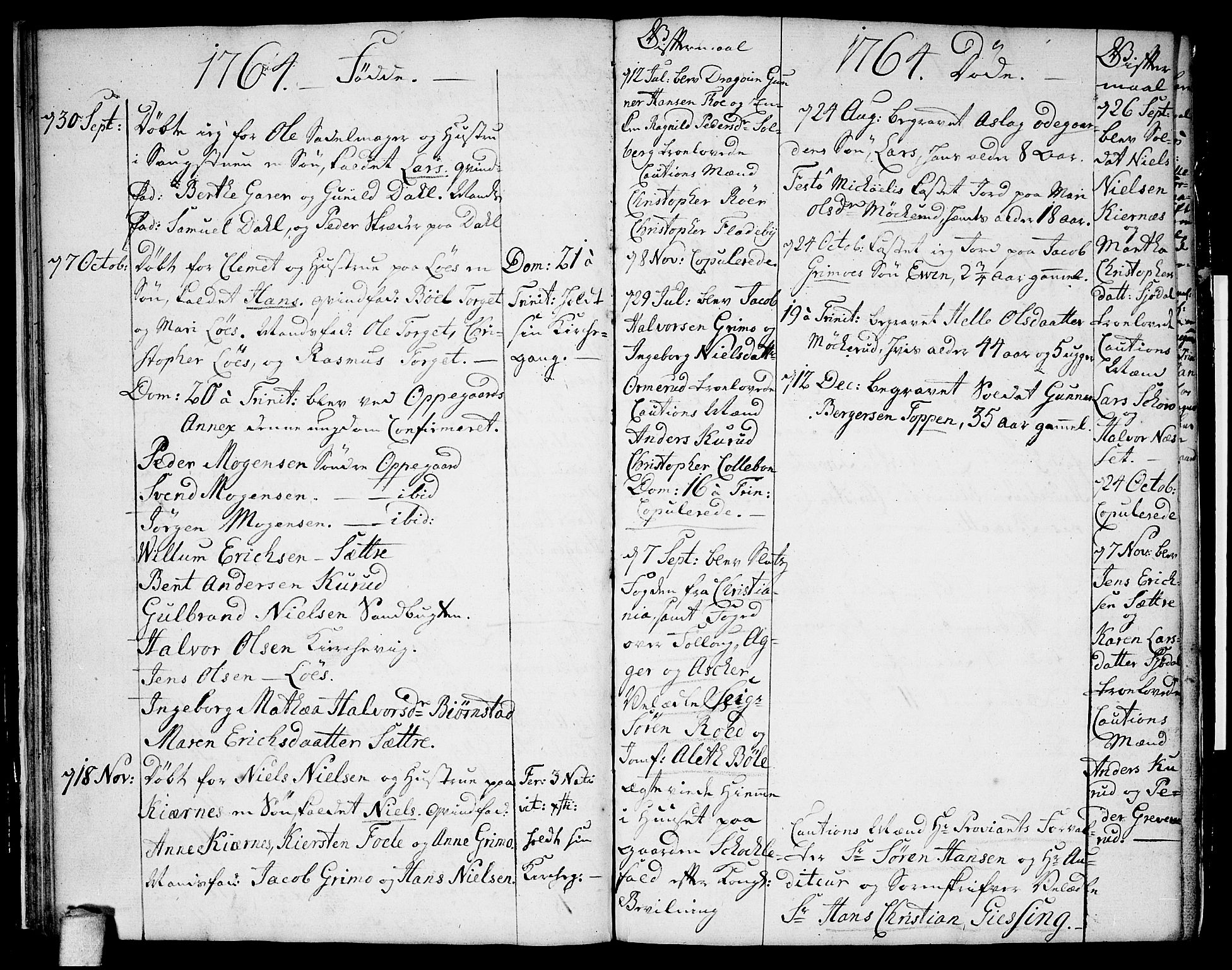 Nesodden prestekontor Kirkebøker, AV/SAO-A-10013/F/Fa/L0002: Parish register (official) no. I 2, 1750-1768, p. 44-45