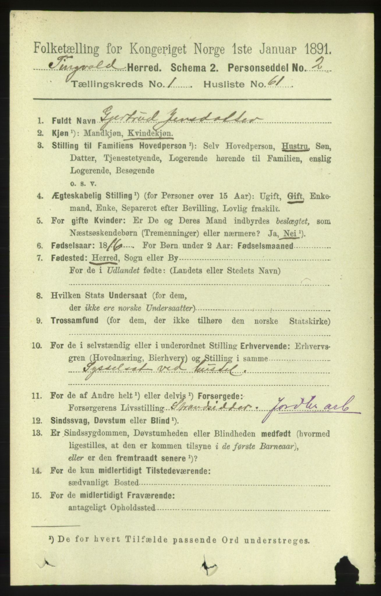 RA, 1891 census for 1560 Tingvoll, 1891, p. 517