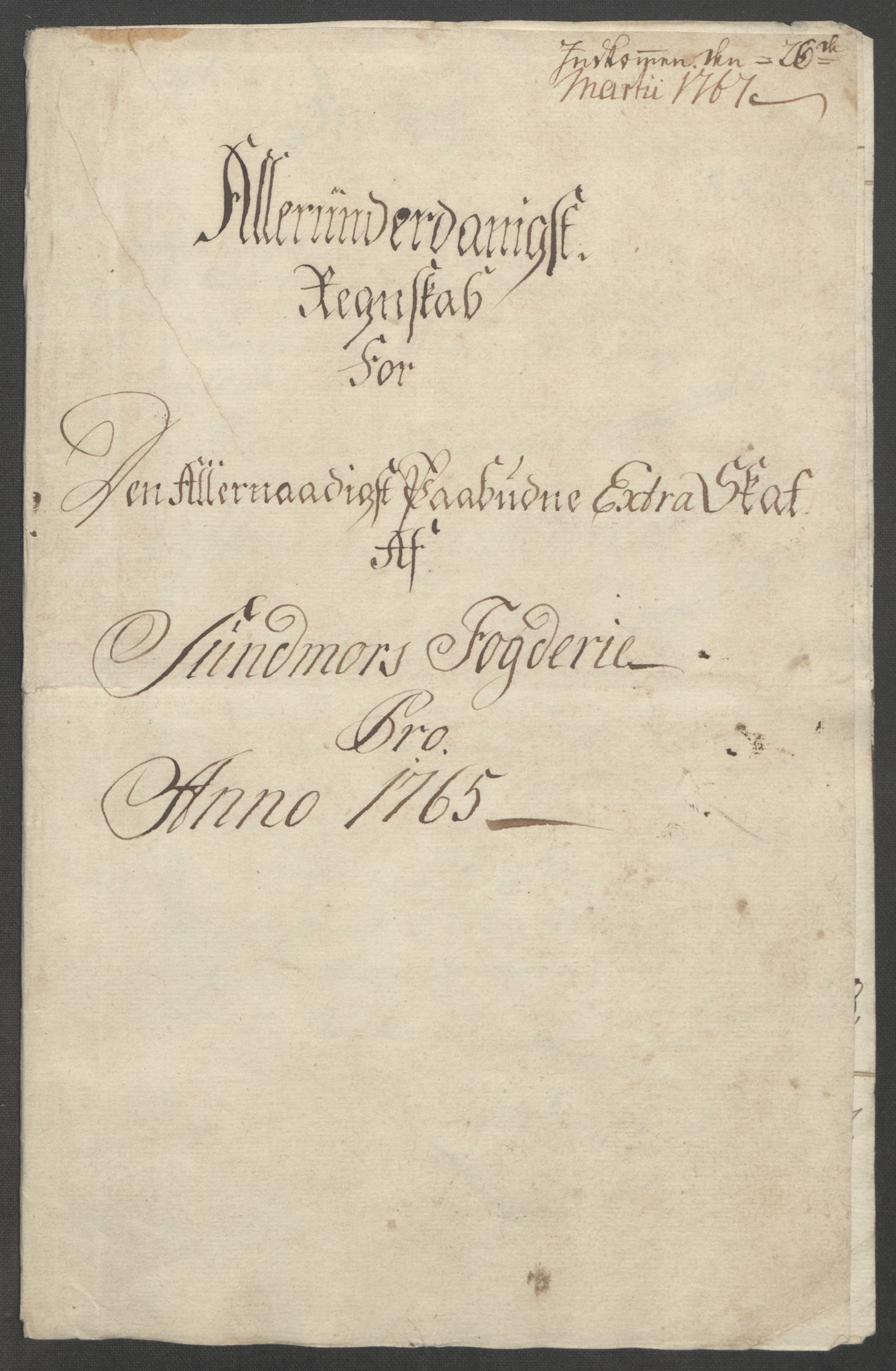 Rentekammeret inntil 1814, Reviderte regnskaper, Fogderegnskap, AV/RA-EA-4092/R54/L3645: Ekstraskatten Sunnmøre, 1762-1772, p. 58