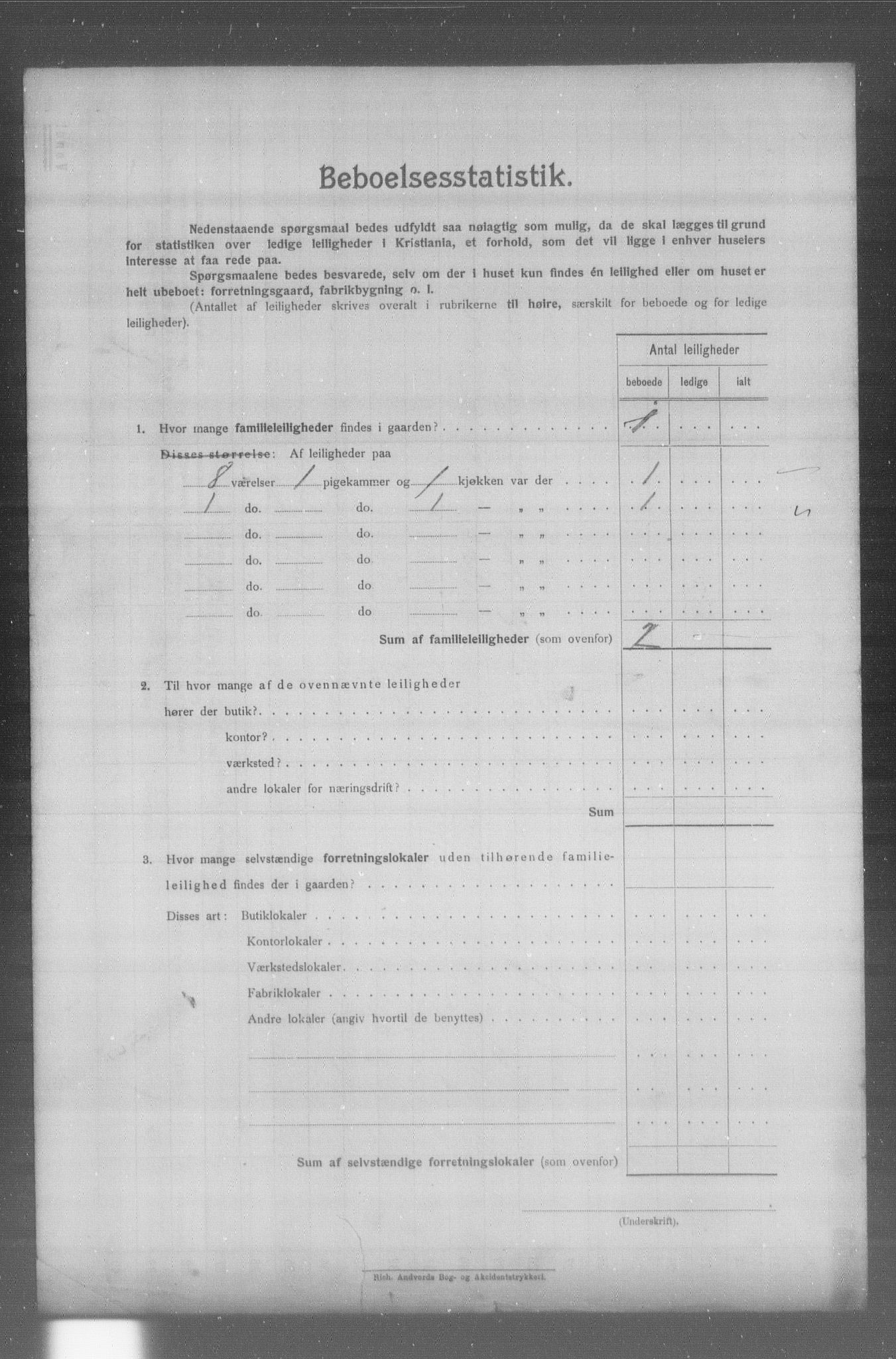 OBA, Municipal Census 1904 for Kristiania, 1904, p. 20663