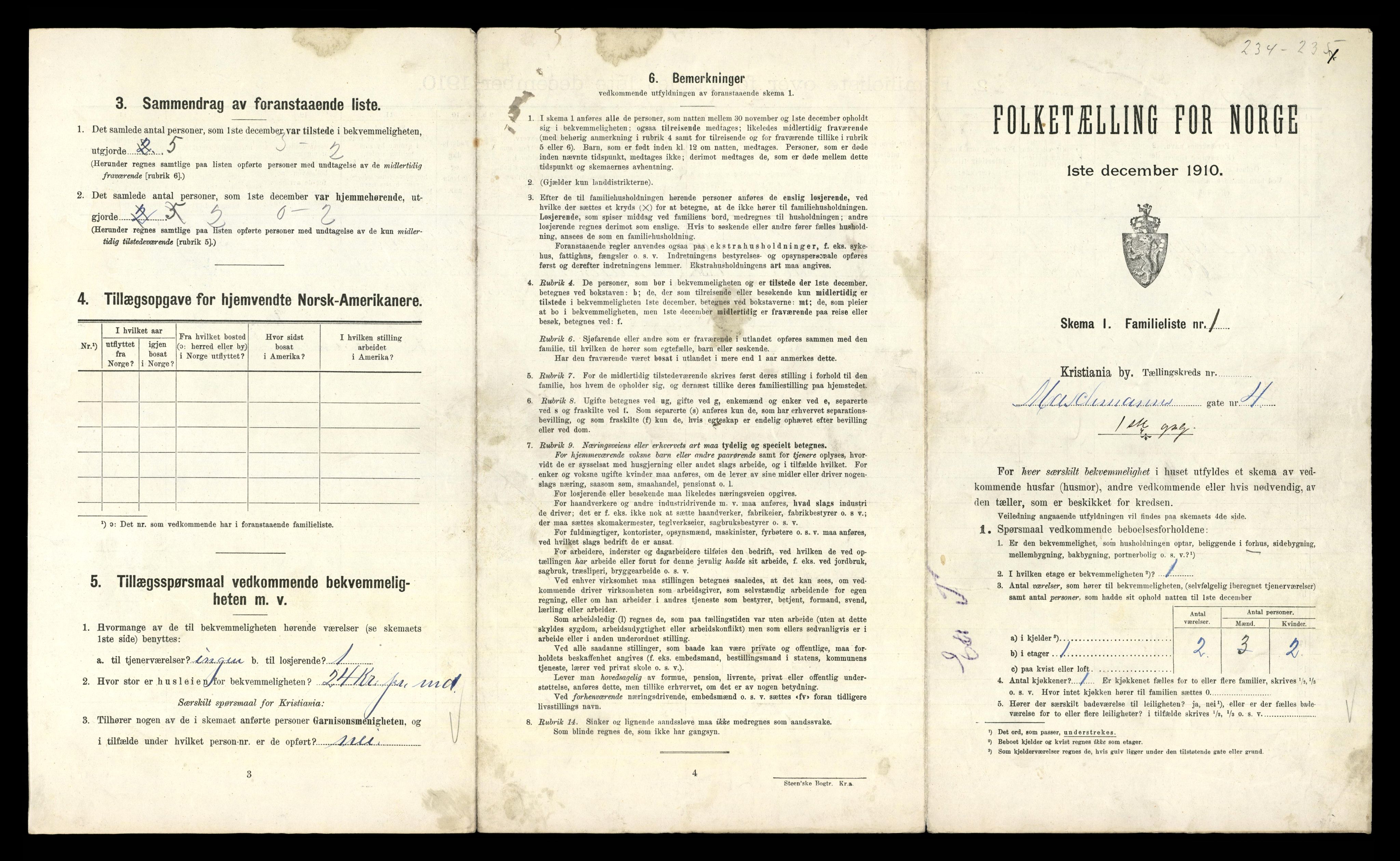 RA, 1910 census for Kristiania, 1910, p. 62721