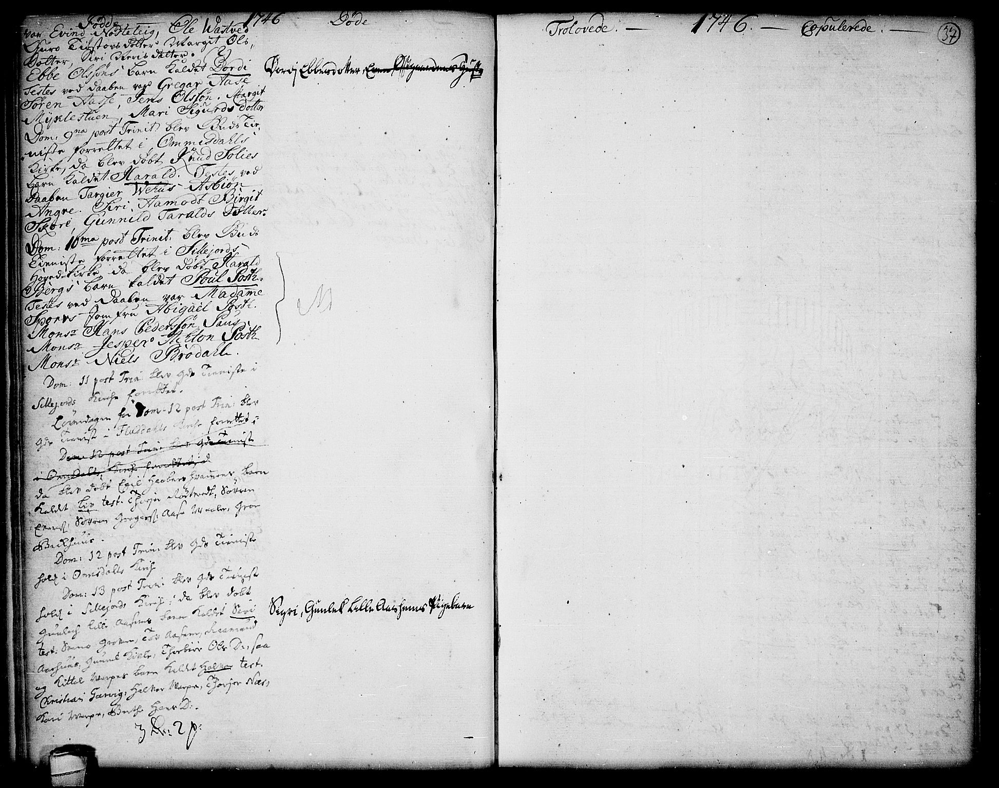 Seljord kirkebøker, SAKO/A-20/F/Fa/L0006: Parish register (official) no. I 6, 1744-1755, p. 37