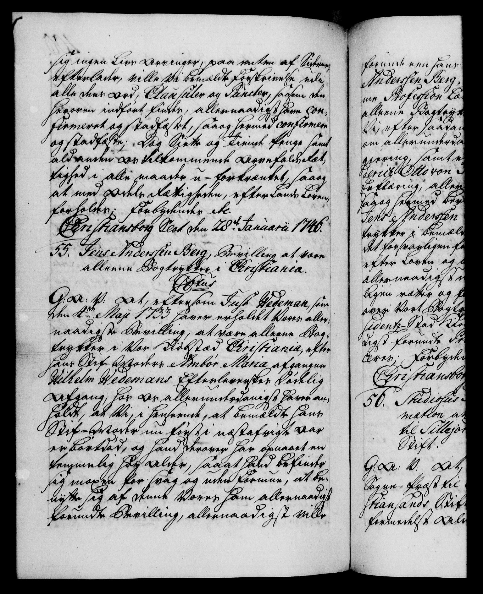 Danske Kanselli 1572-1799, AV/RA-EA-3023/F/Fc/Fca/Fcaa/L0034: Norske registre, 1745-1746, p. 400b