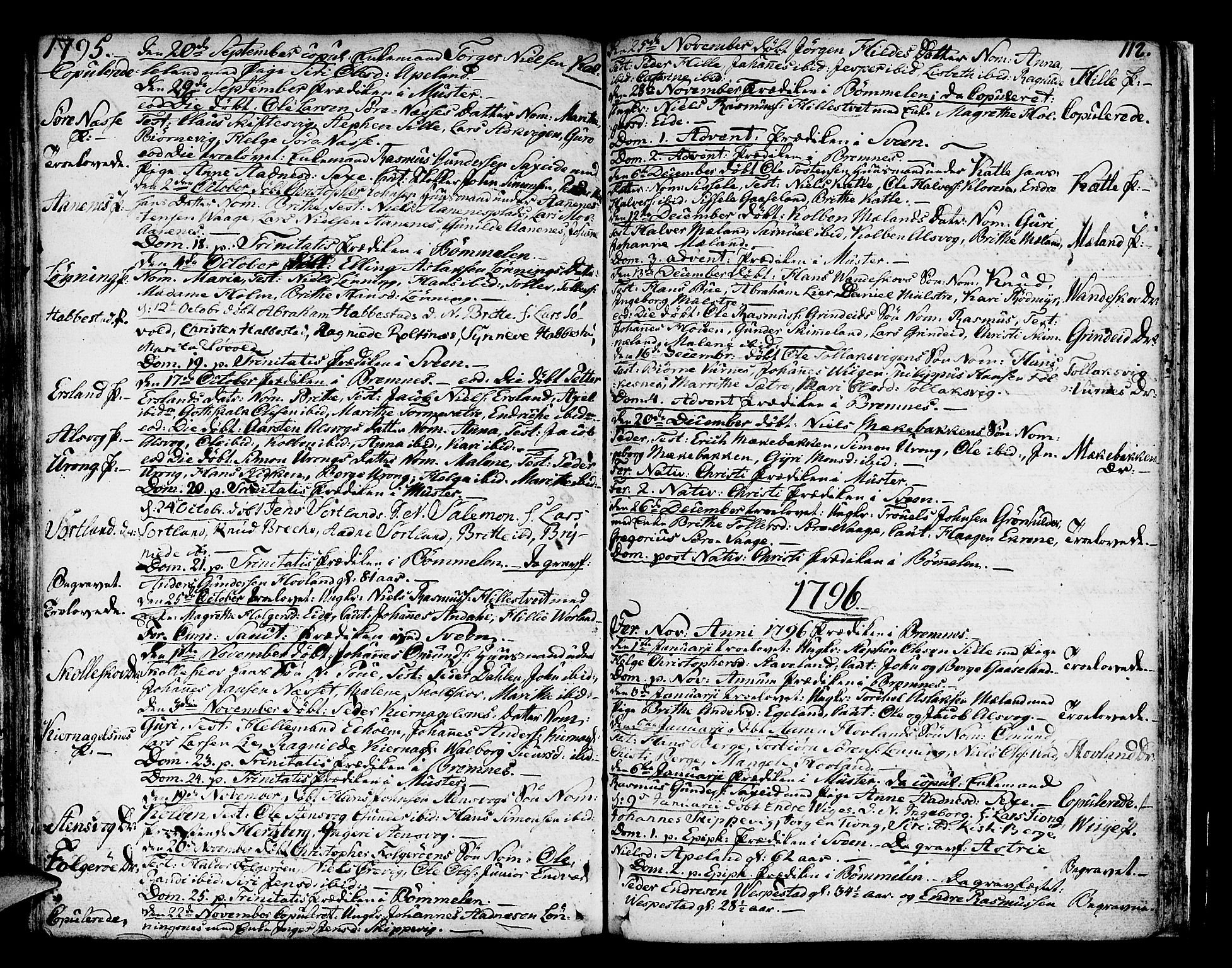 Finnås sokneprestembete, AV/SAB-A-99925/H/Ha/Haa/Haaa/L0003: Parish register (official) no. A 3, 1765-1803, p. 112