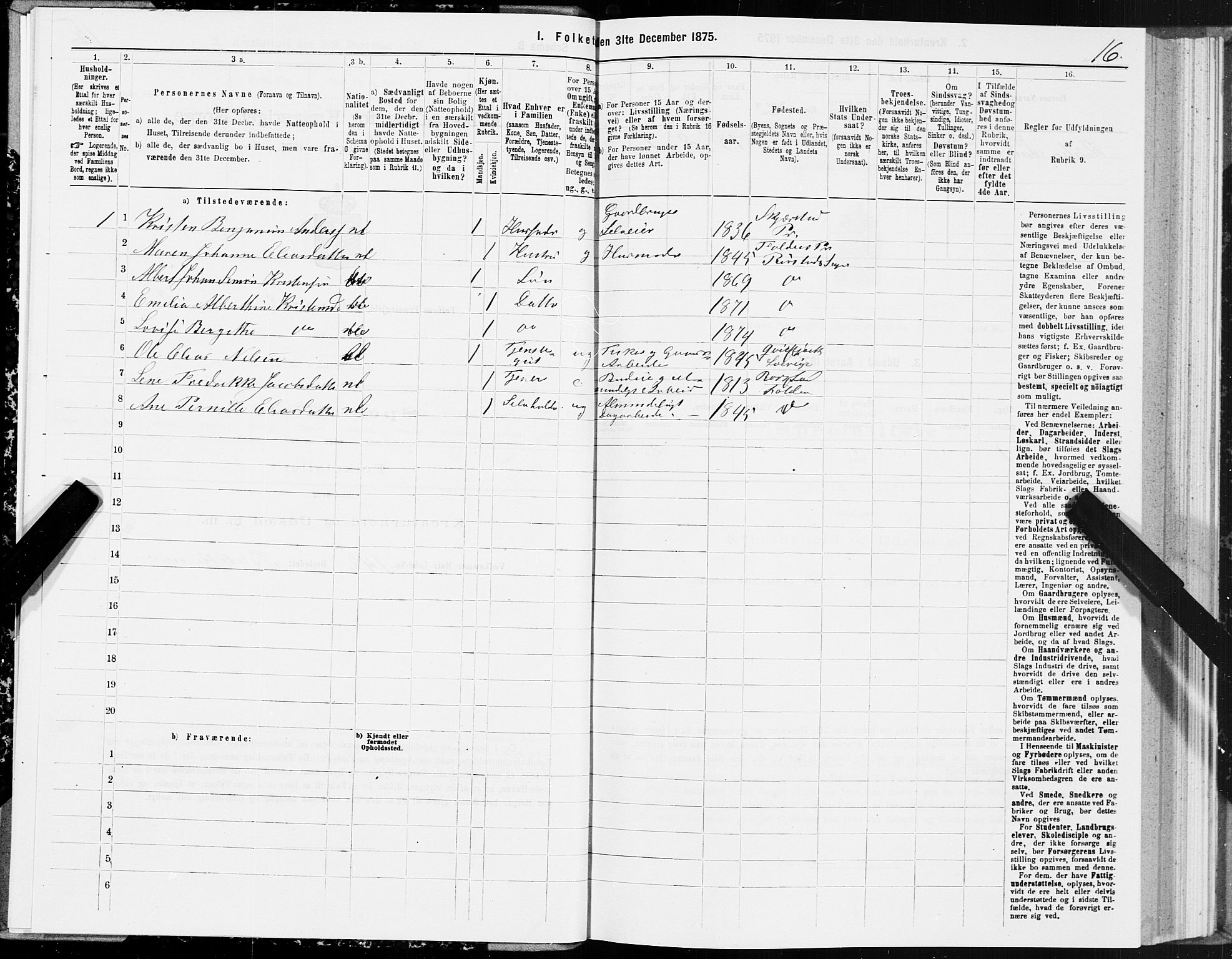 SAT, 1875 census for 1845P Folda, 1875, p. 3016