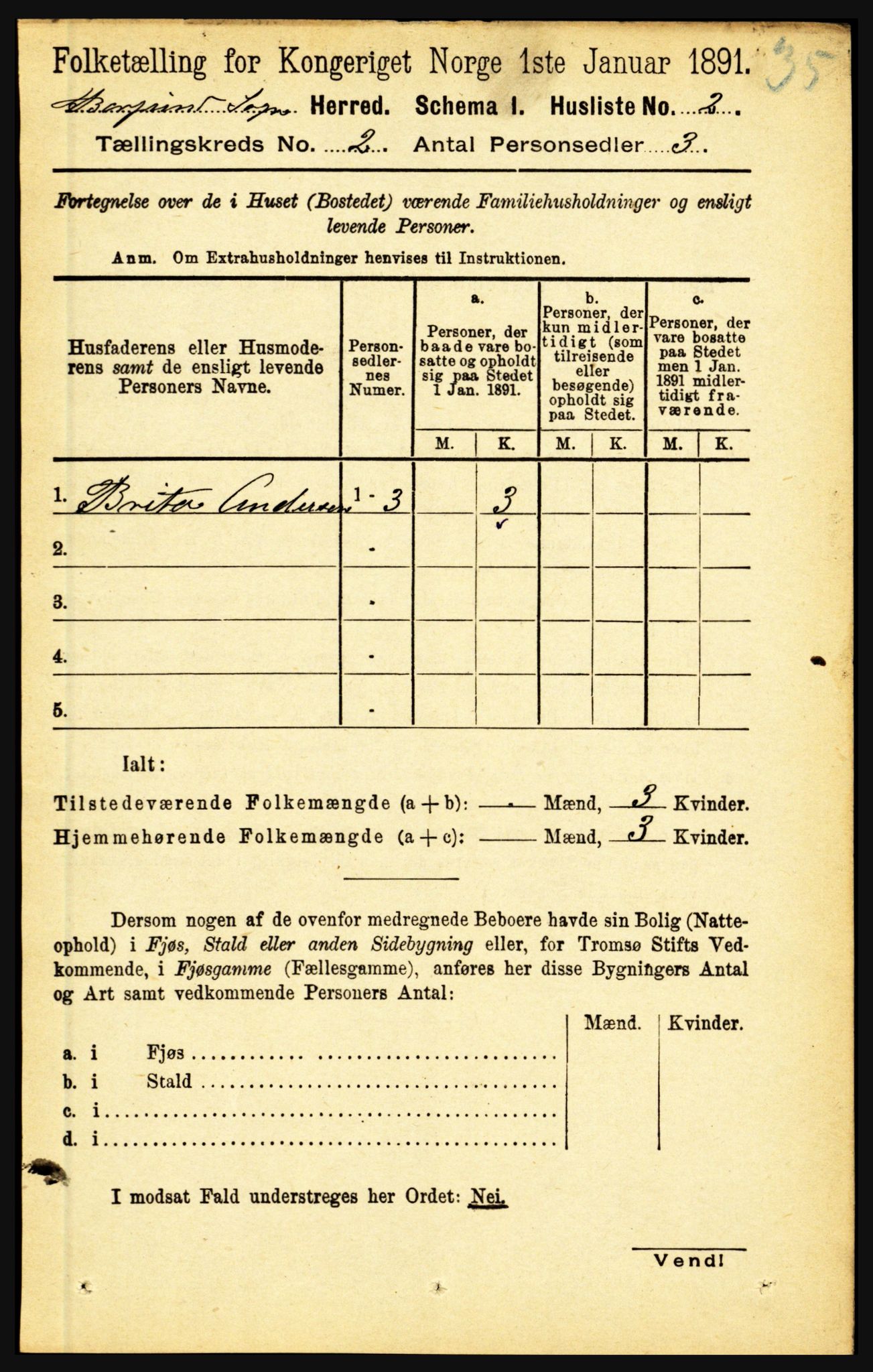 RA, 1891 census for 1423 Borgund, 1891, p. 263