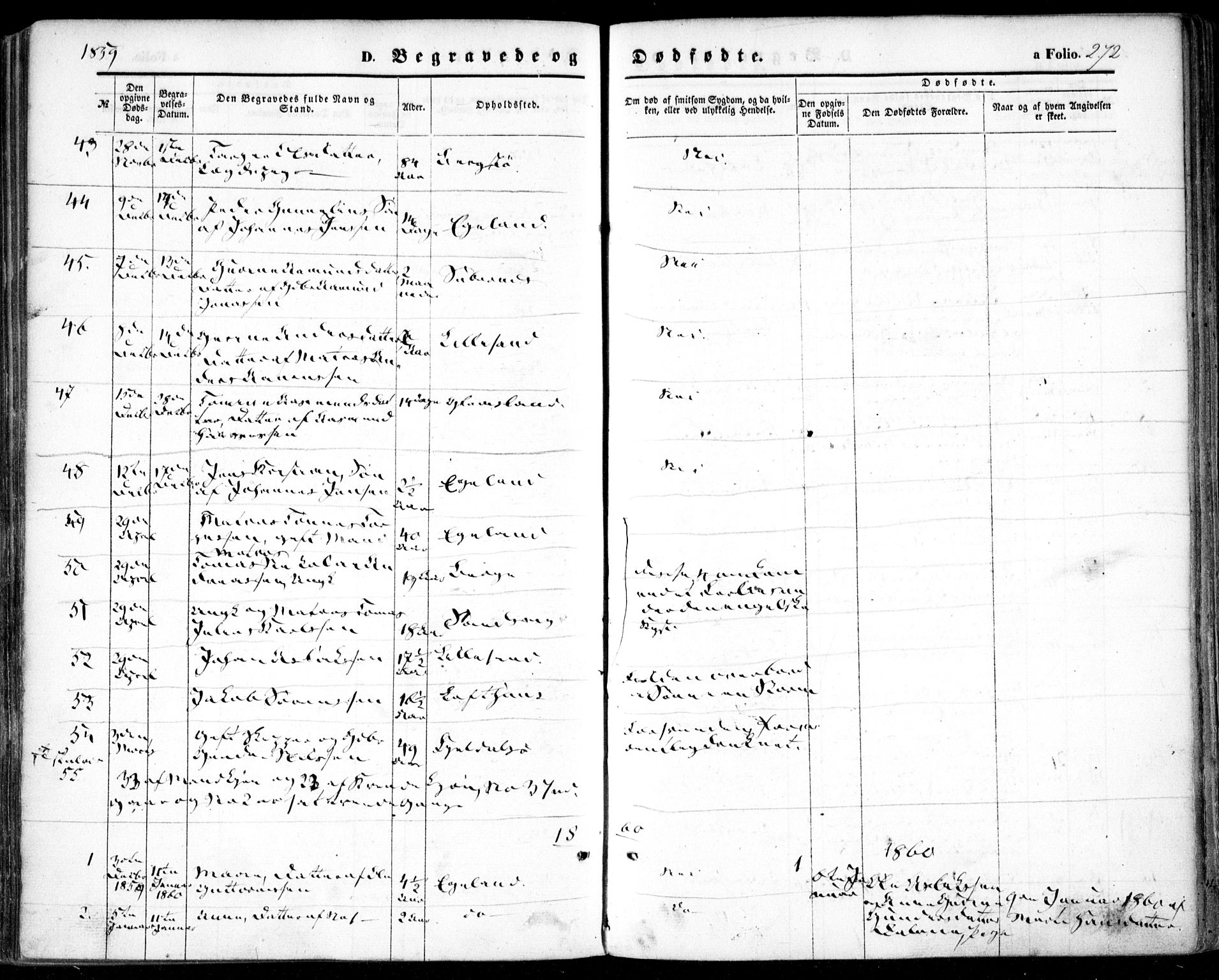 Vestre Moland sokneprestkontor, SAK/1111-0046/F/Fa/Fab/L0007: Parish register (official) no. A 7, 1859-1872, p. 272