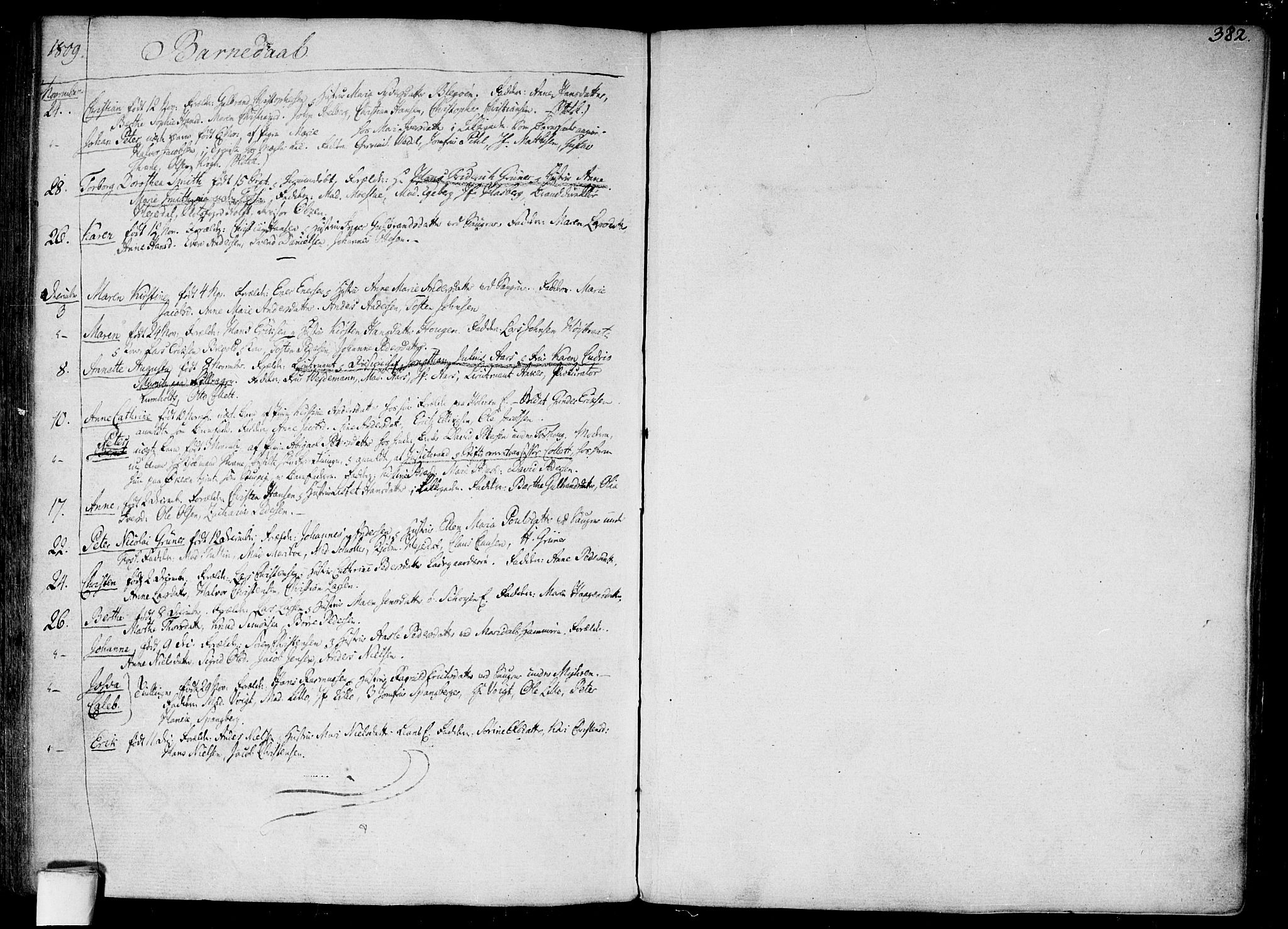 Aker prestekontor kirkebøker, AV/SAO-A-10861/F/L0010: Parish register (official) no. 10, 1786-1809, p. 382