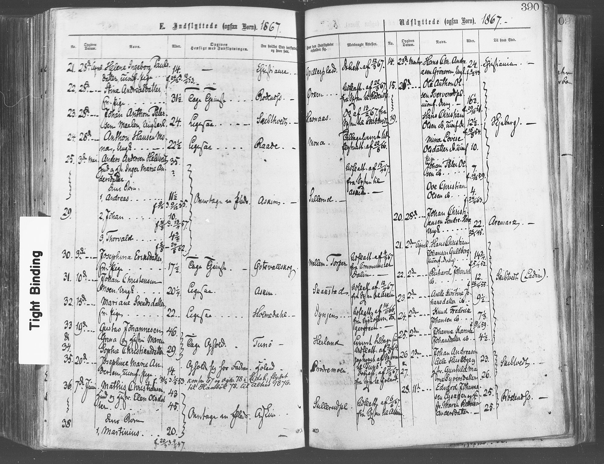 Eidsberg prestekontor Kirkebøker, SAO/A-10905/F/Fa/L0011: Parish register (official) no. I 11, 1867-1878, p. 390