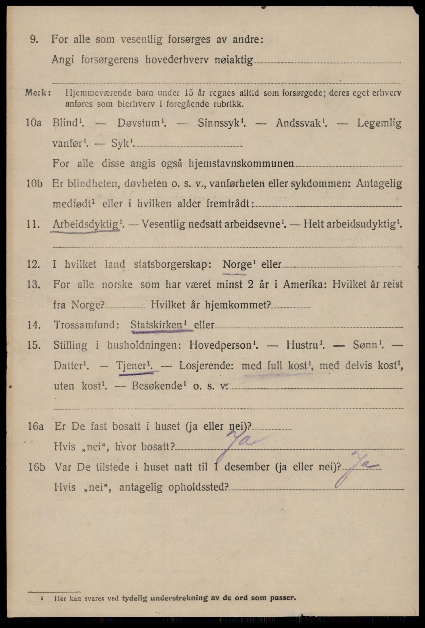 SAT, 1920 census for Sunndal, 1920, p. 2477