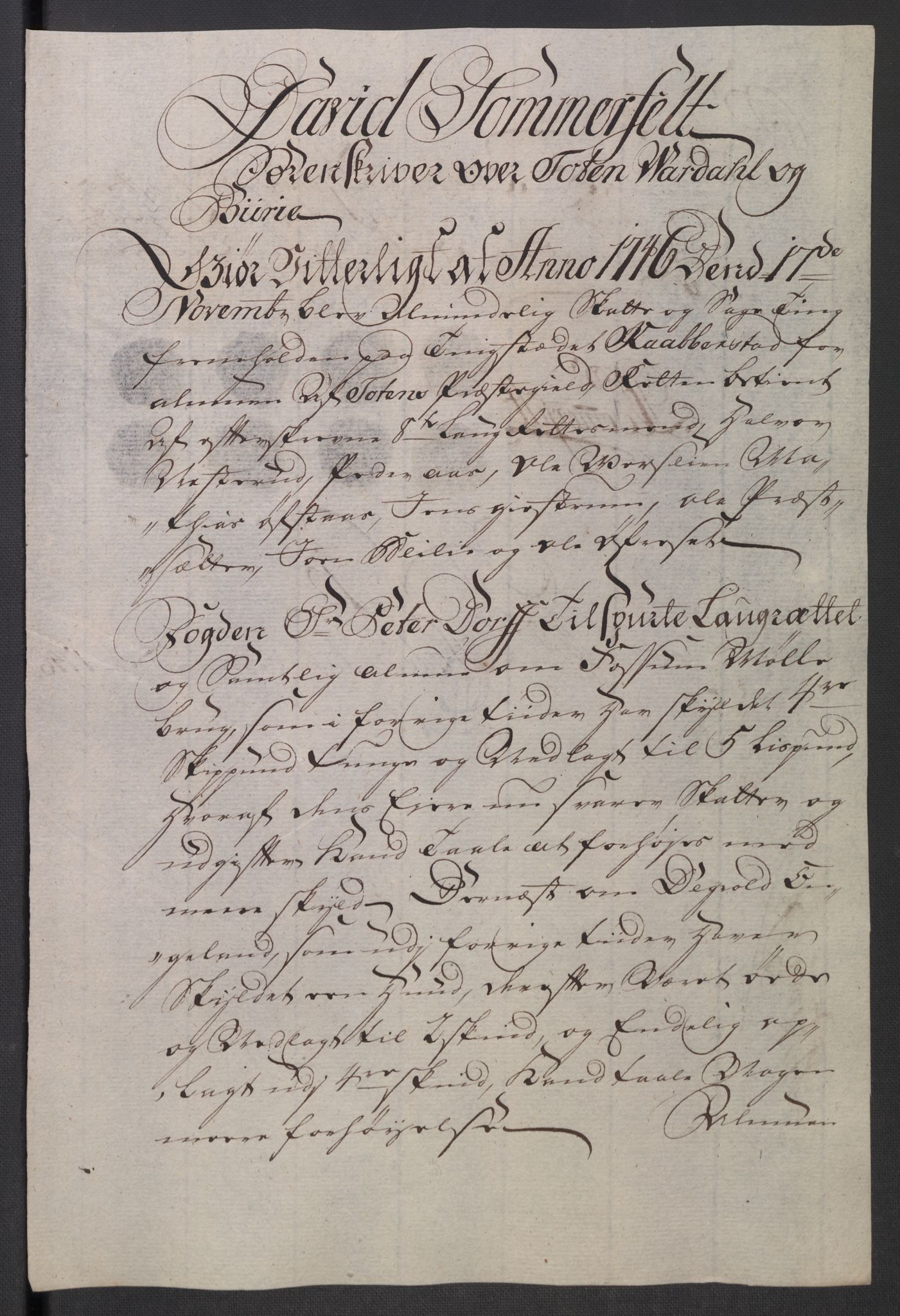 Rentekammeret inntil 1814, Reviderte regnskaper, Fogderegnskap, RA/EA-4092/R18/L1345: Fogderegnskap Hadeland, Toten og Valdres, 1745-1746, p. 393