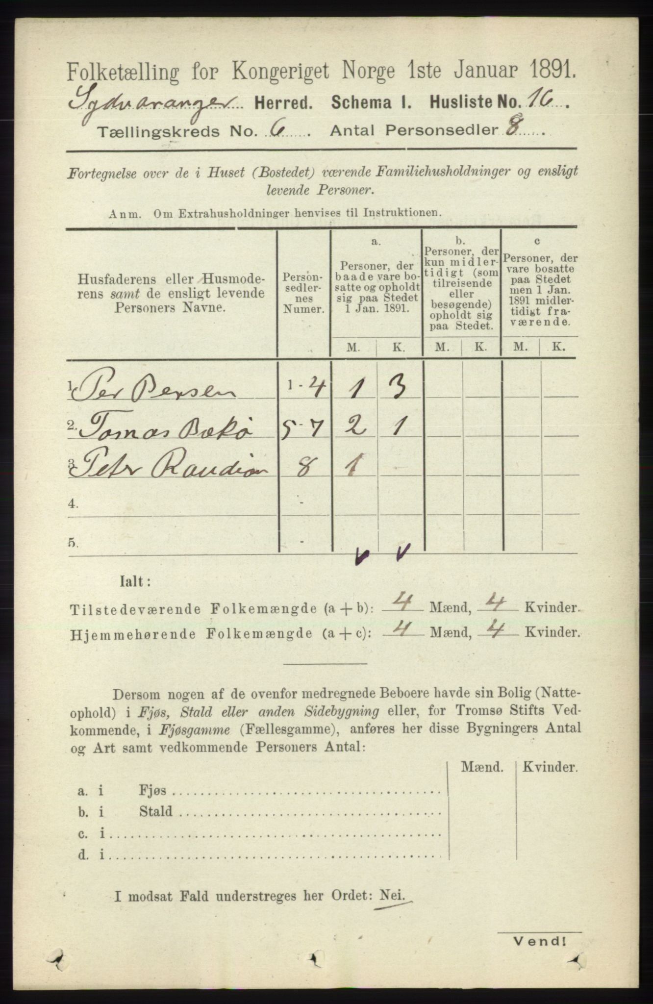 RA, 1891 census for 2030 Sør-Varanger, 1891, p. 1865