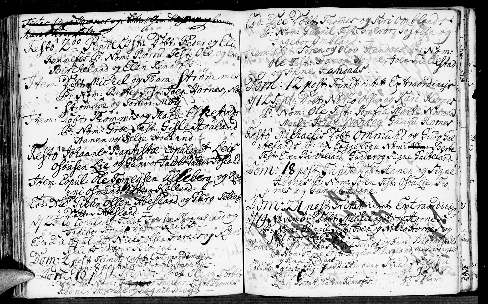 Evje sokneprestkontor, AV/SAK-1111-0008/F/Fa/Fab/L0001: Parish register (official) no. A 1, 1704-1764, p. 220-221