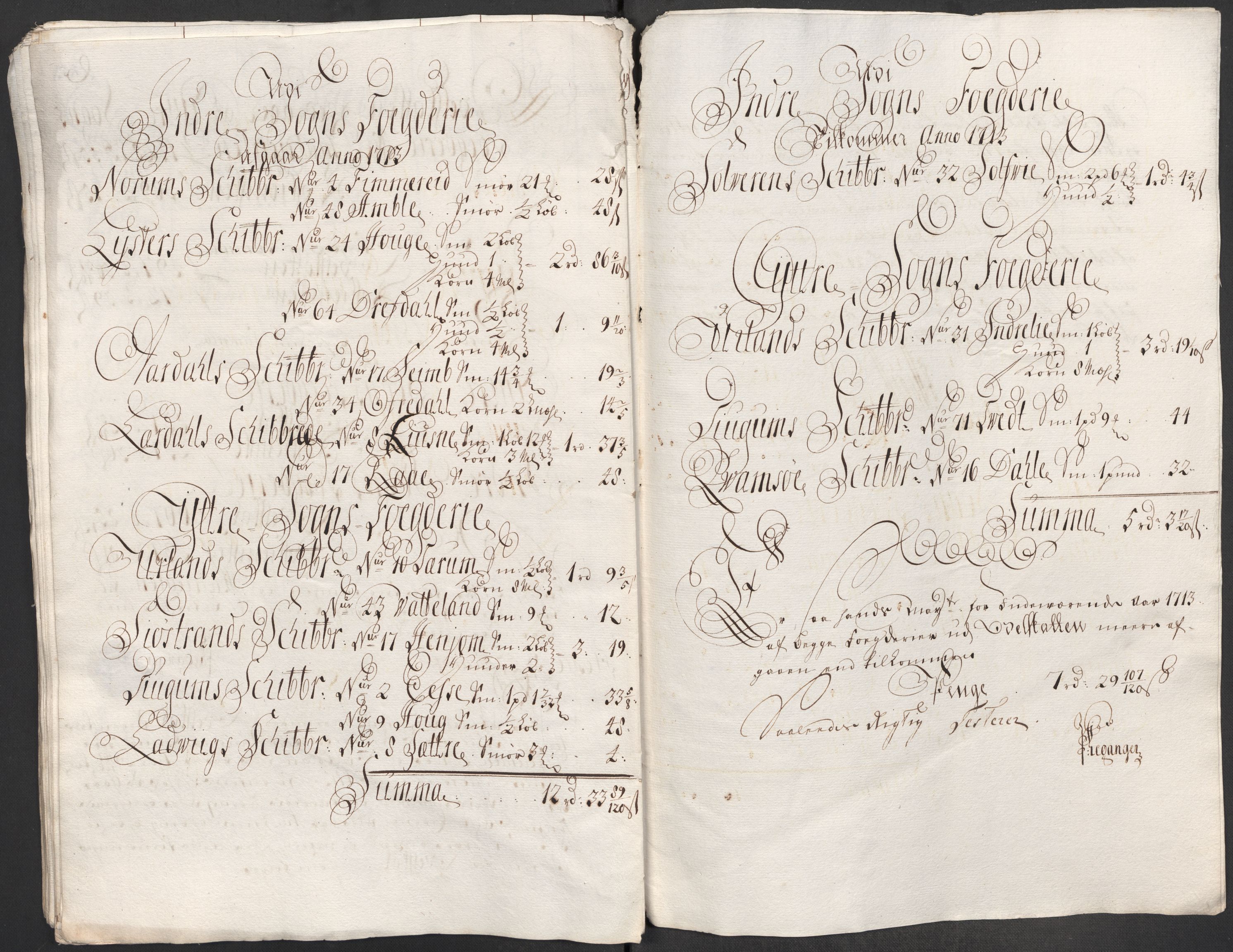 Rentekammeret inntil 1814, Reviderte regnskaper, Fogderegnskap, RA/EA-4092/R52/L3319: Fogderegnskap Sogn, 1713-1714, p. 149