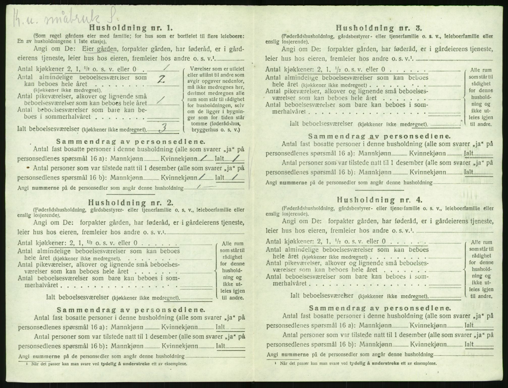 SAK, 1920 census for Flosta, 1920, p. 35