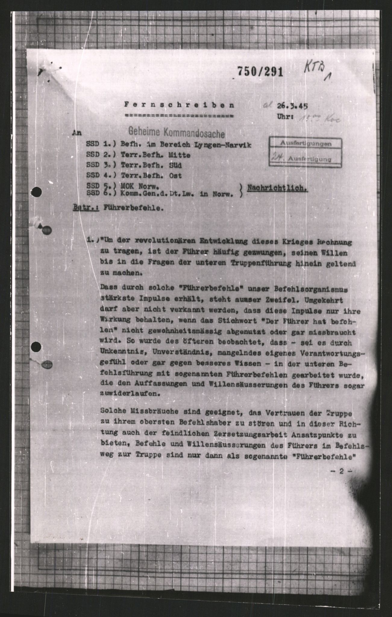 Forsvarets Overkommando. 2 kontor. Arkiv 11.4. Spredte tyske arkivsaker, AV/RA-RAFA-7031/D/Dar/Dara/L0008: Krigsdagbøker for 20. Gebirgs-Armee-Oberkommando (AOK 20), 1945, p. 710