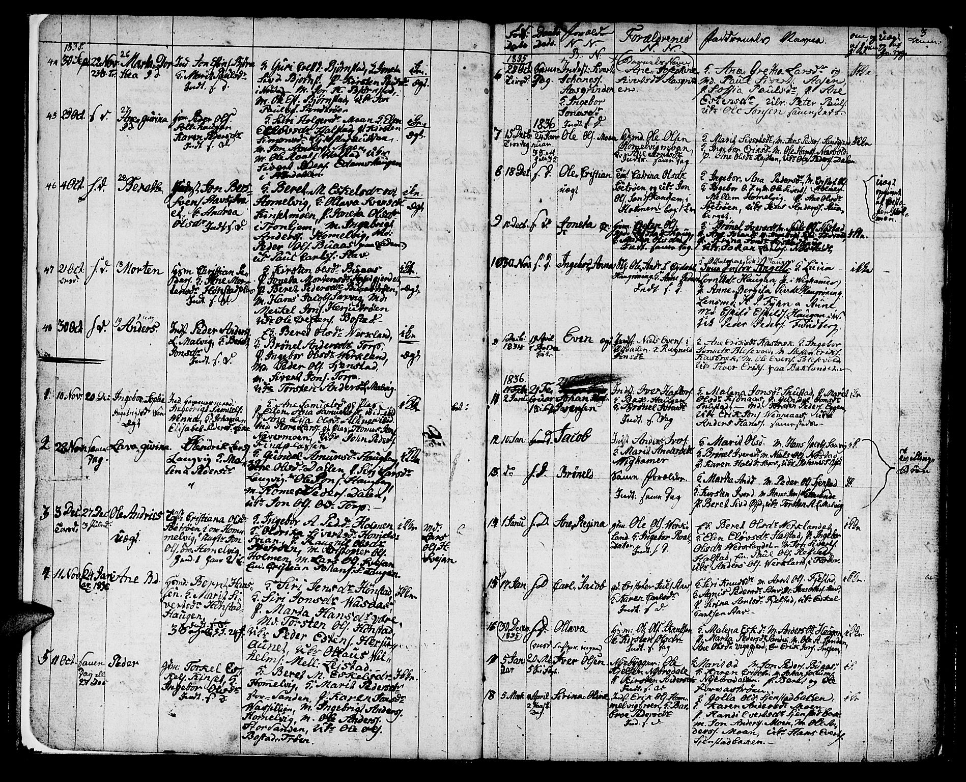 Ministerialprotokoller, klokkerbøker og fødselsregistre - Sør-Trøndelag, SAT/A-1456/616/L0421: Parish register (copy) no. 616C04, 1834-1850, p. 3