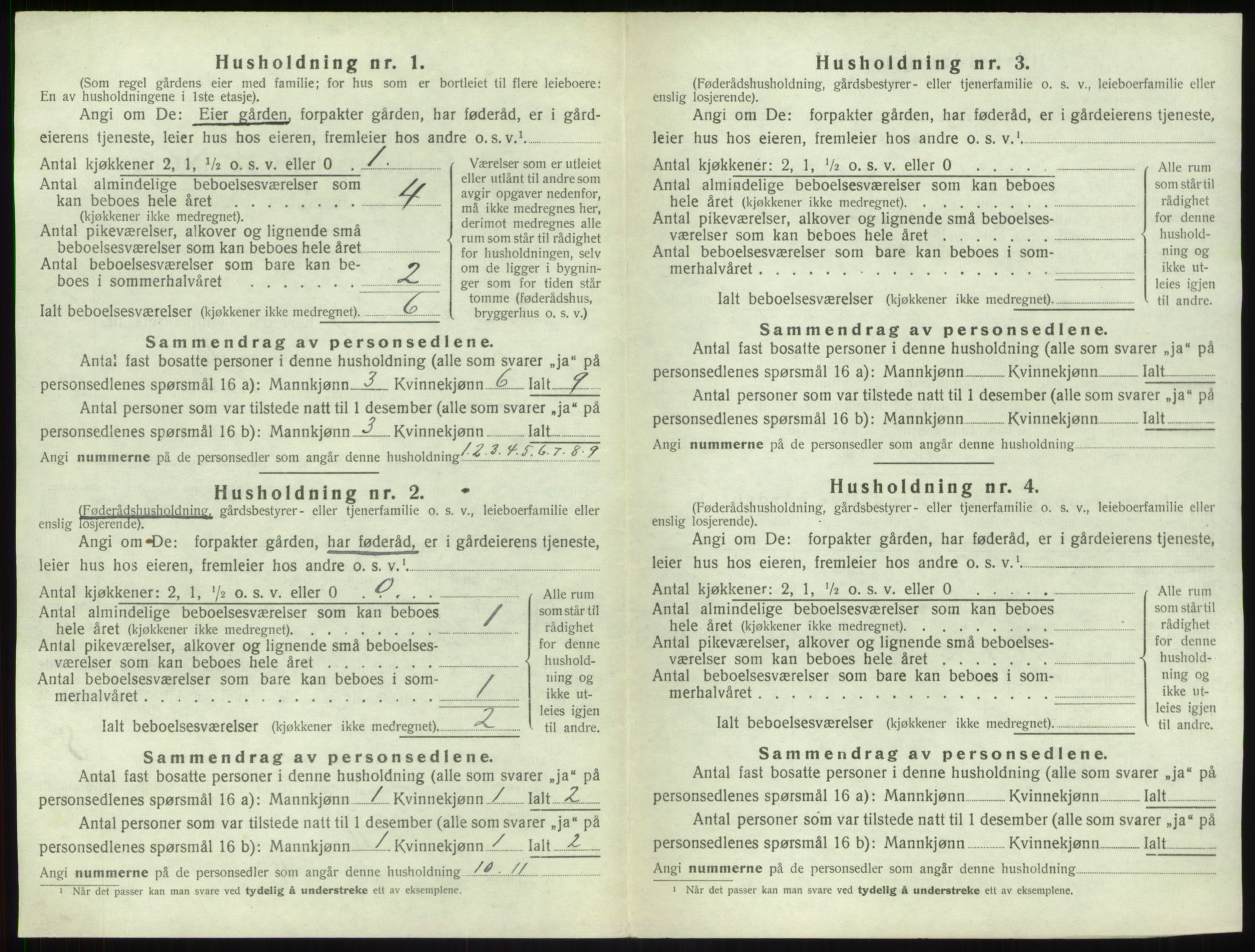 SAB, 1920 census for Sogndal, 1920, p. 327