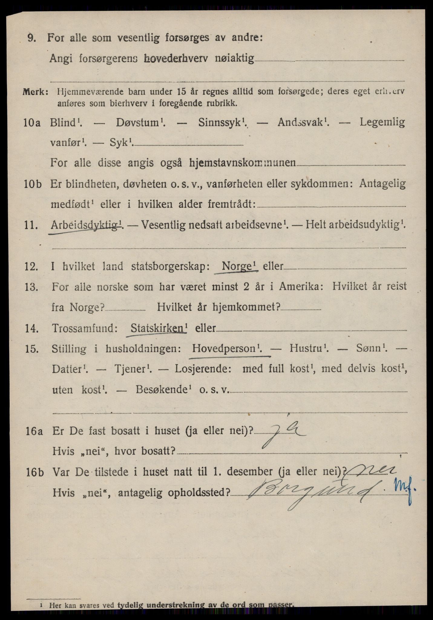 SAT, 1920 census for Rovde, 1920, p. 924