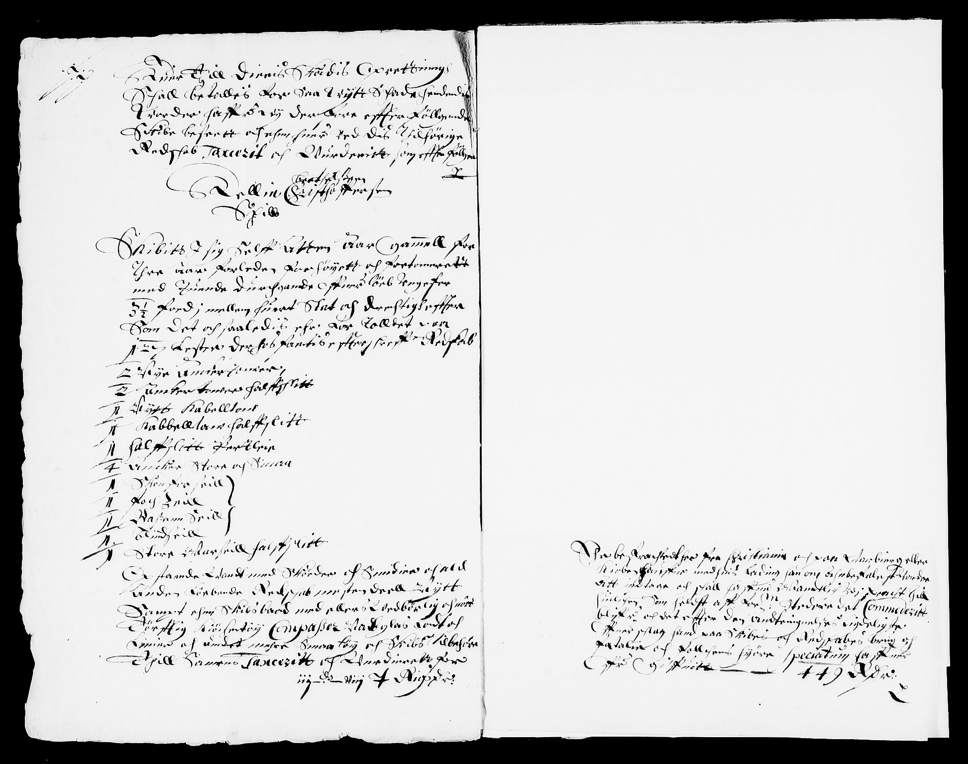 Danske Kanselli, Skapsaker, AV/RA-EA-4061/F/L0007: Skap 8, pakke 150A, litra A-V, 1644-1651, p. 61