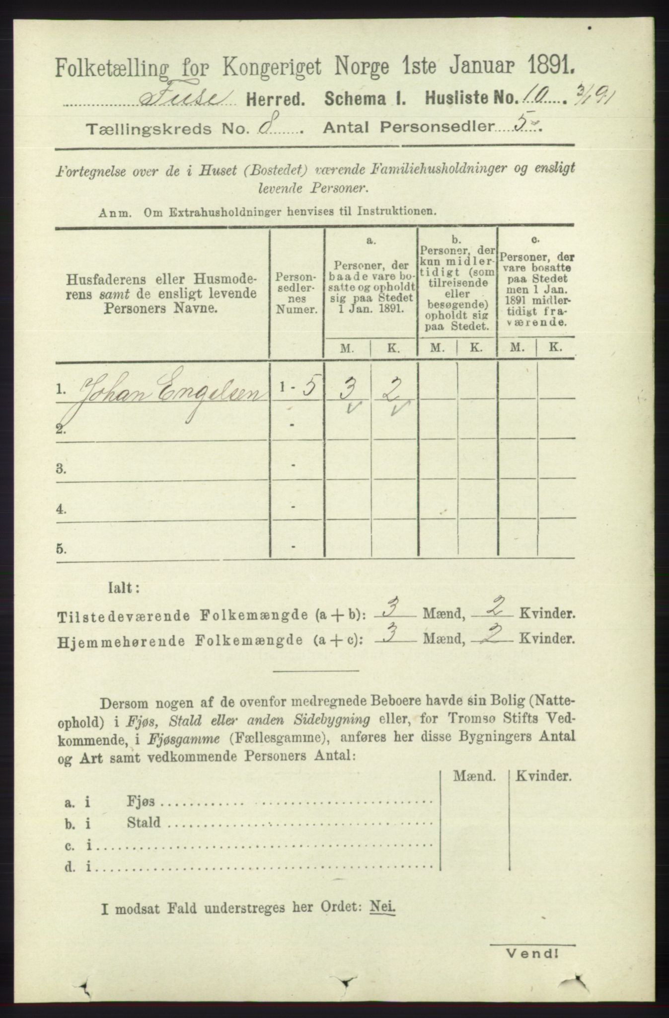 RA, 1891 census for 1241 Fusa, 1891, p. 1553