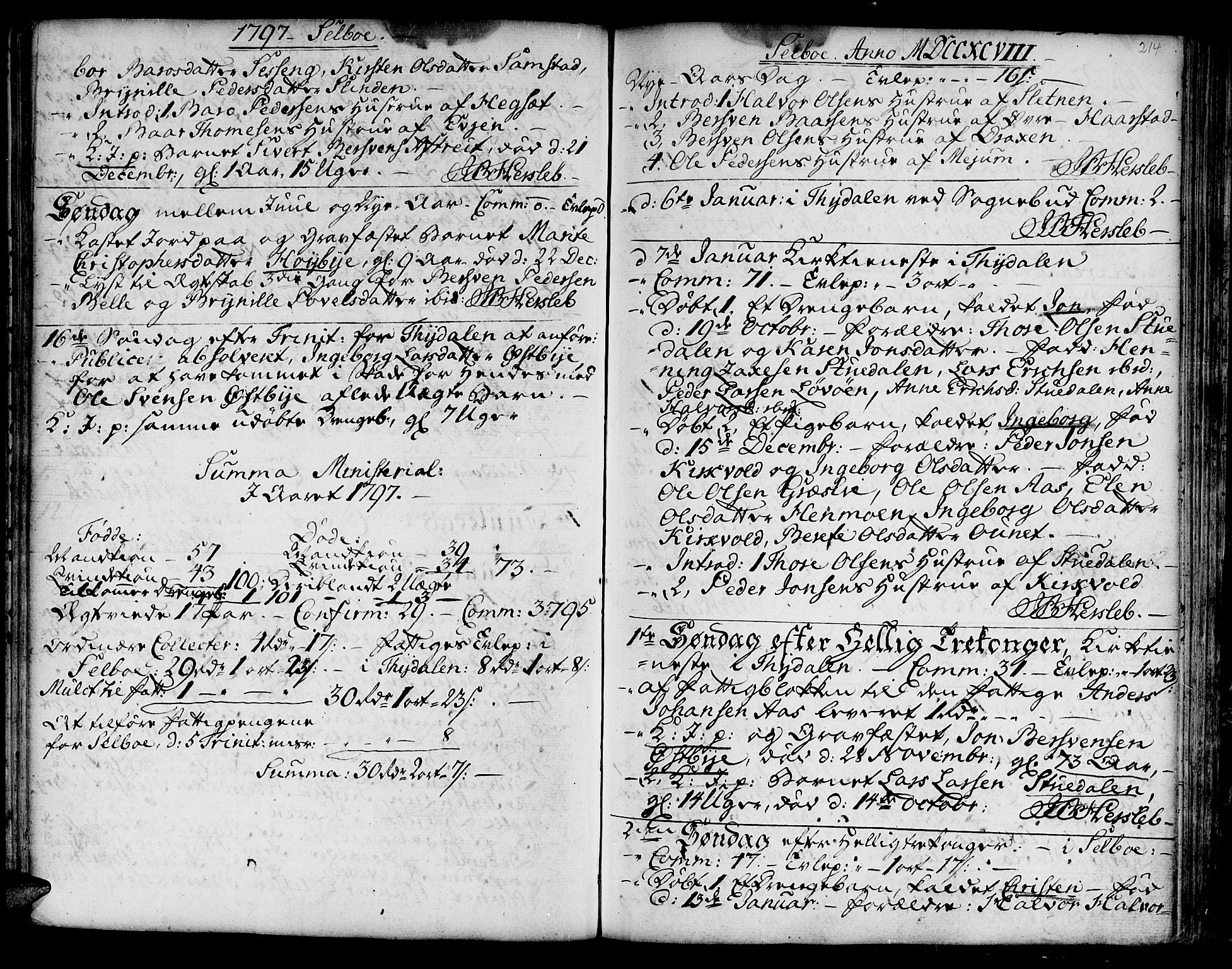 Ministerialprotokoller, klokkerbøker og fødselsregistre - Sør-Trøndelag, SAT/A-1456/695/L1138: Parish register (official) no. 695A02 /1, 1757-1801, p. 214