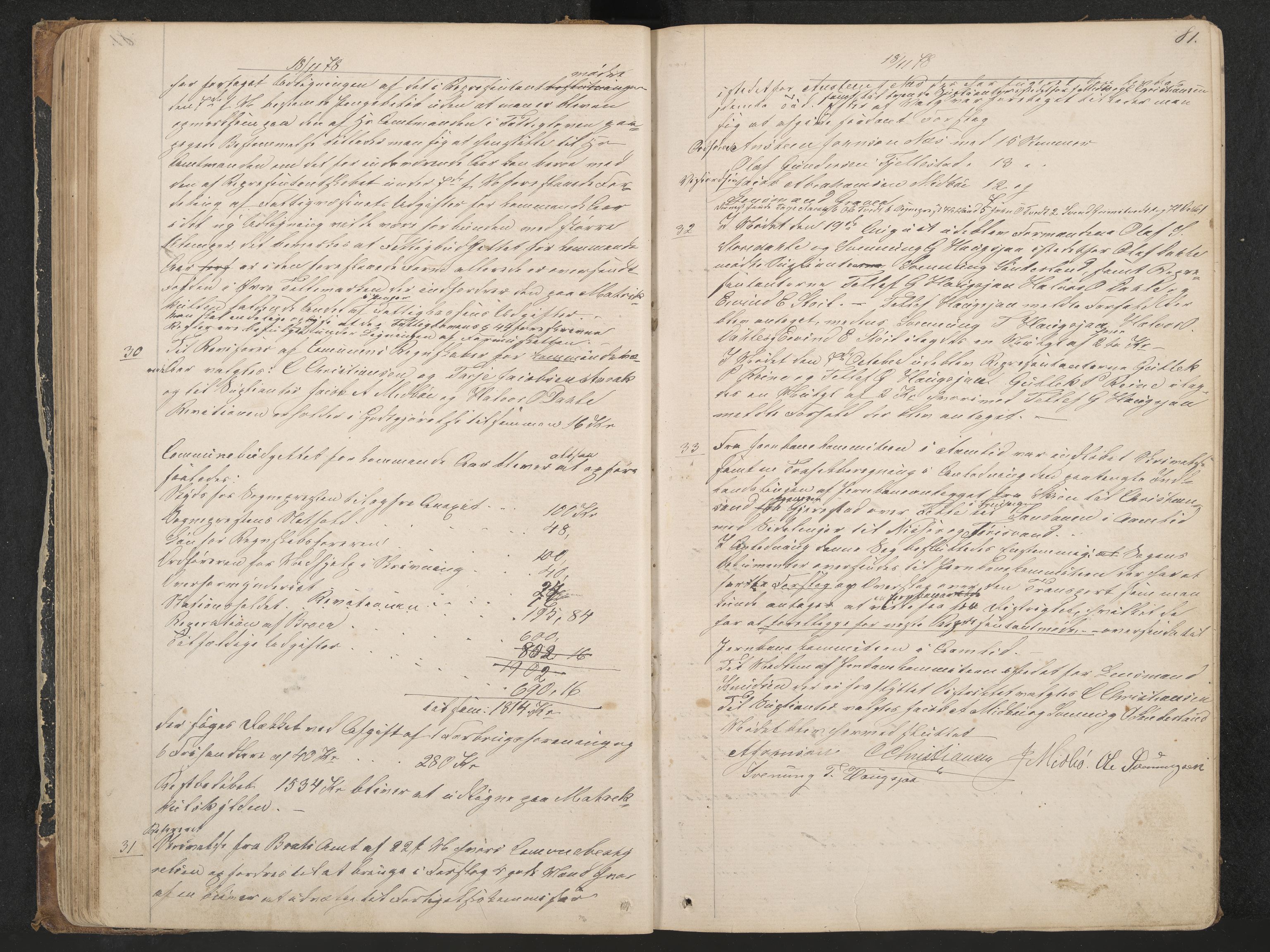 Nissedal formannskap og sentraladministrasjon, IKAK/0830021-1/A/L0002: Møtebok, 1870-1892, p. 81