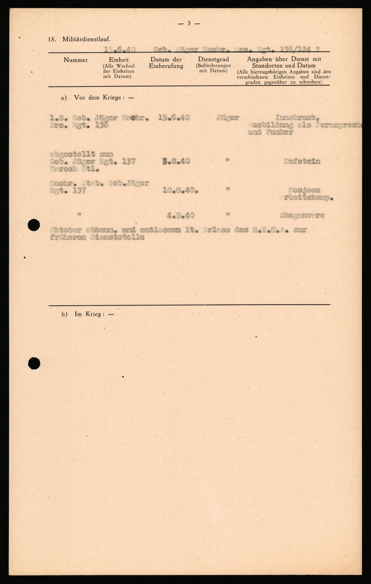 Forsvaret, Forsvarets overkommando II, AV/RA-RAFA-3915/D/Db/L0040: CI Questionaires. Tyske okkupasjonsstyrker i Norge. Østerrikere., 1945-1946, p. 119