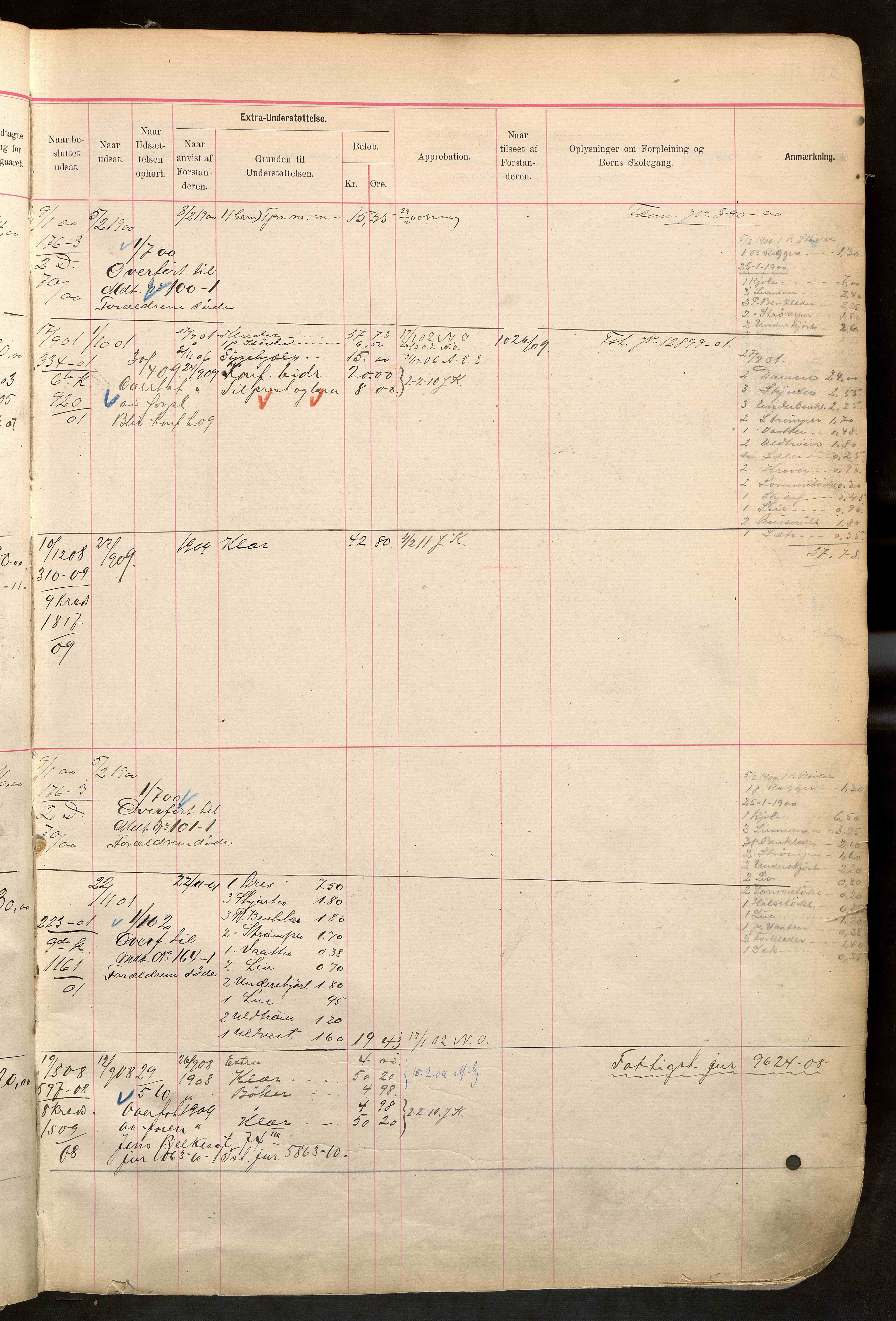 Fattigvesenet, OBA/A-20045/H/Hd/L0006: Manntallsprotokoll. Mnr. 501-1000, 1897-1910, p. 10