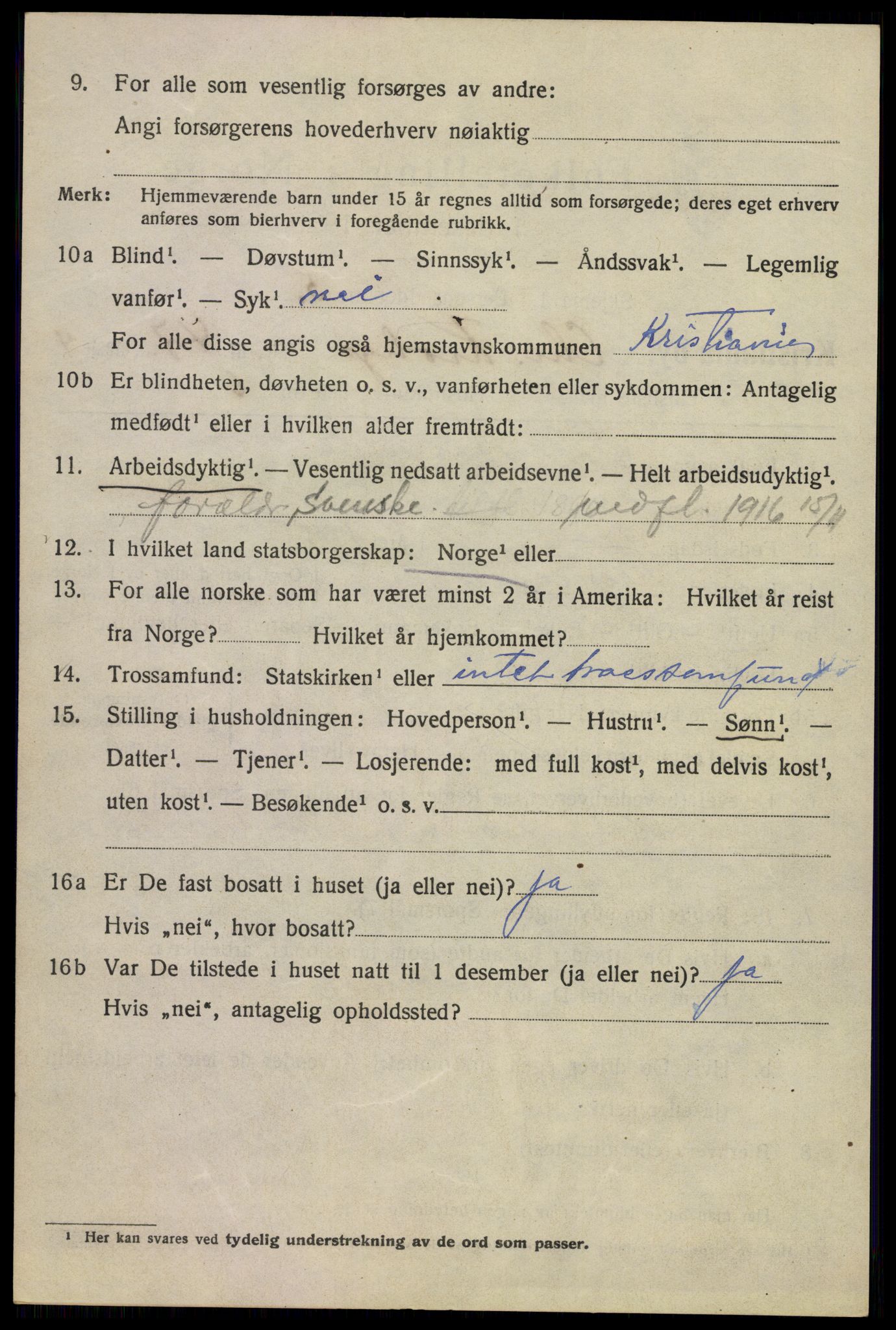 SAO, 1920 census for Kristiania, 1920, p. 184610