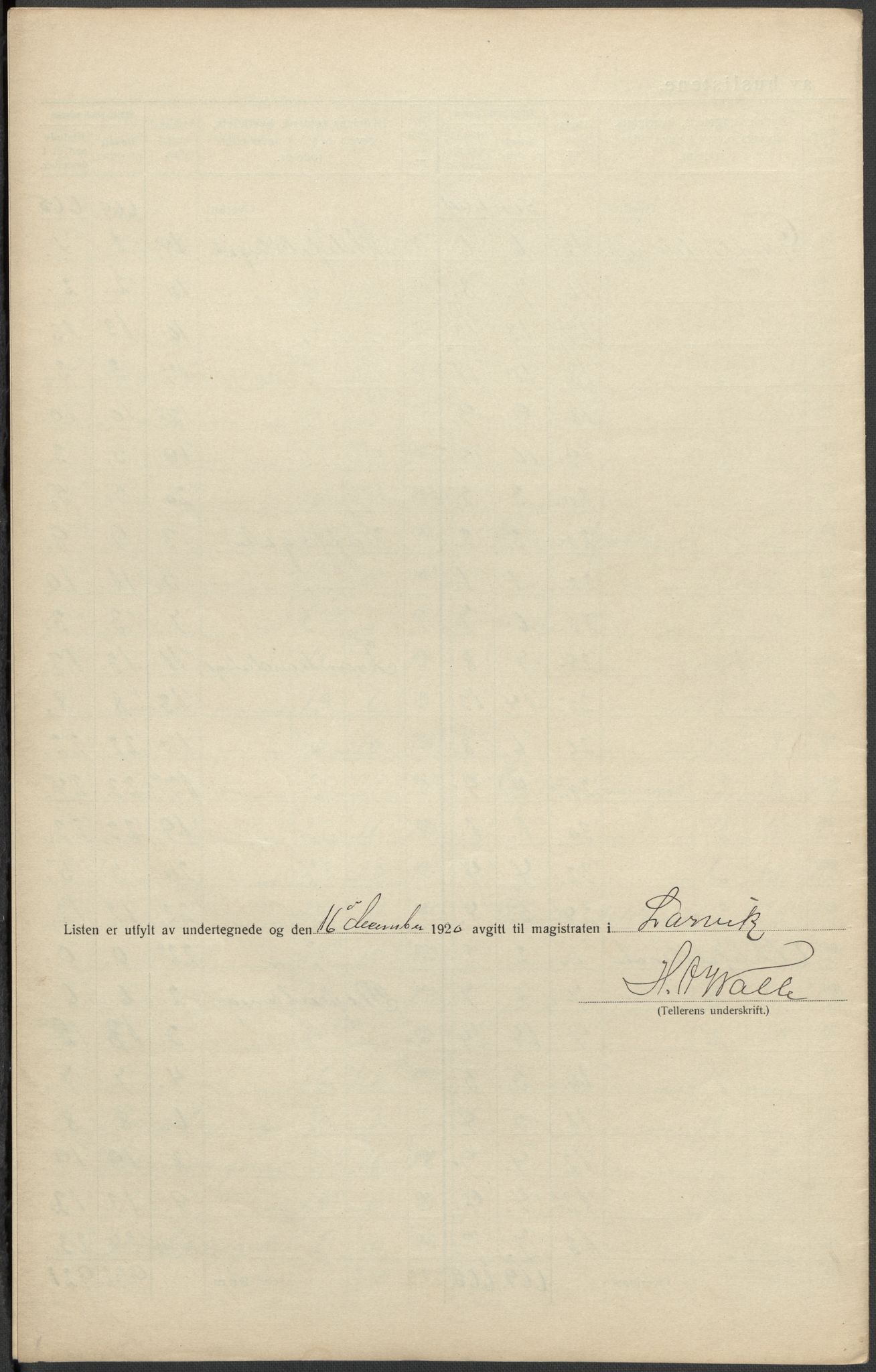 SAKO, 1920 census for Larvik, 1920, p. 51