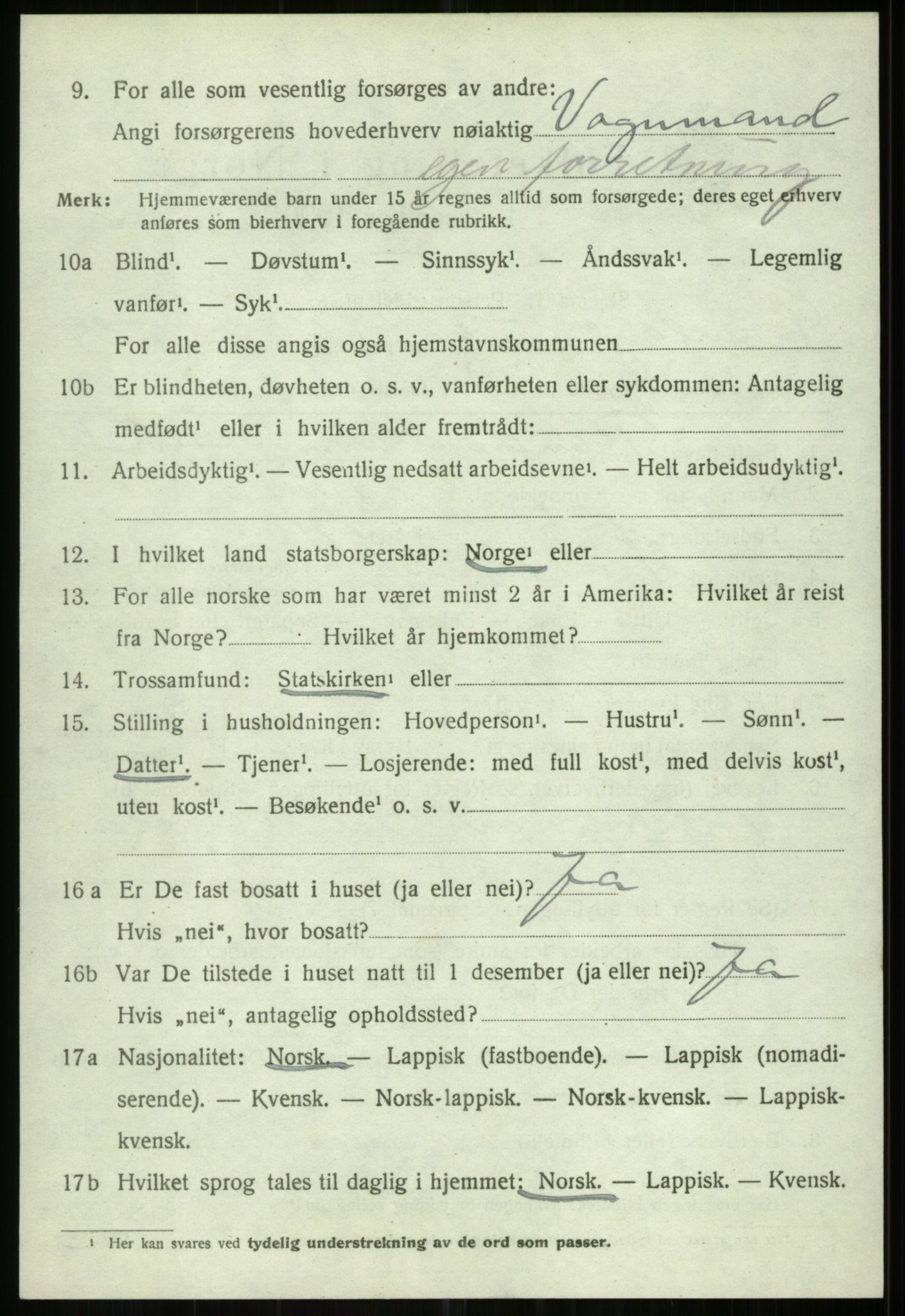 SATØ, 1920 census for Tromsøysund, 1920, p. 14235