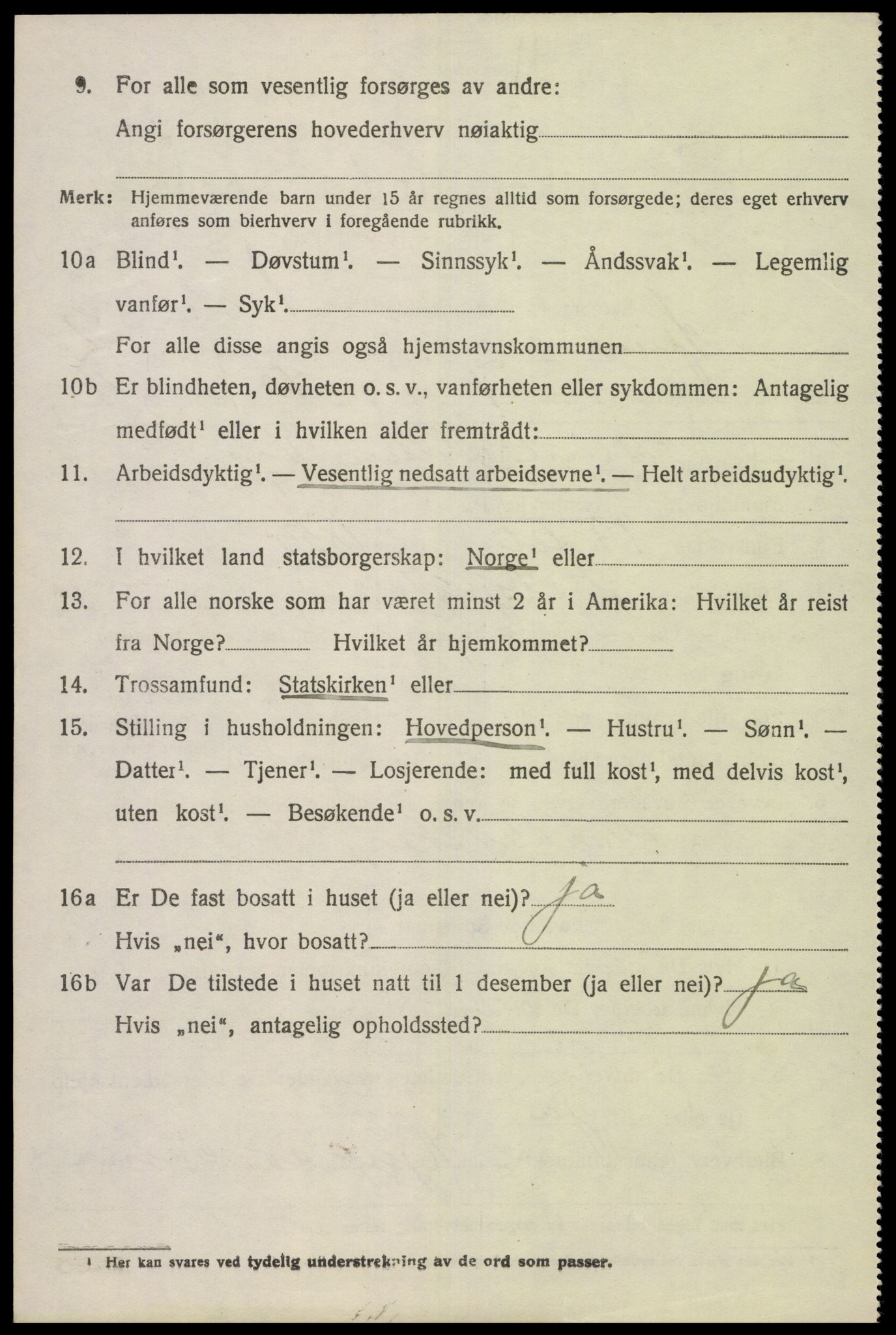 SAK, 1920 census for Spind, 1920, p. 1134