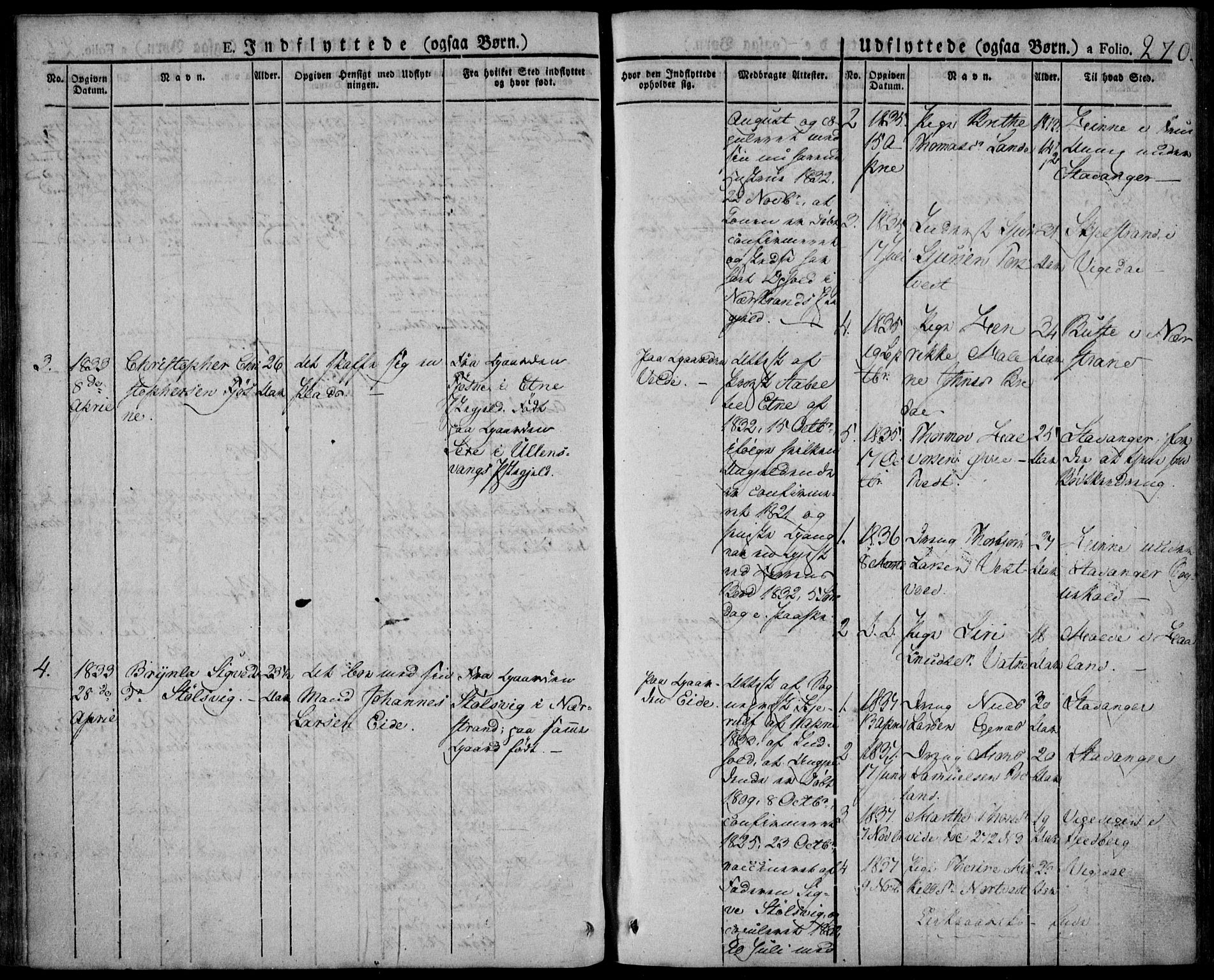 Skjold sokneprestkontor, SAST/A-101847/H/Ha/Haa/L0005: Parish register (official) no. A 5, 1830-1856, p. 270
