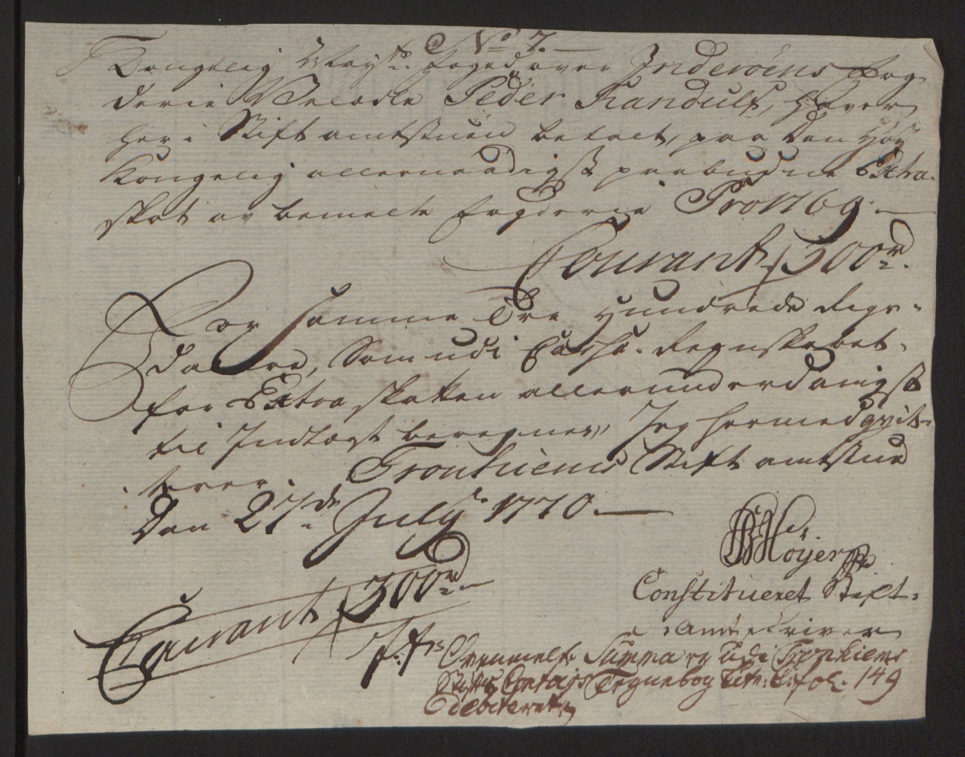 Rentekammeret inntil 1814, Reviderte regnskaper, Fogderegnskap, AV/RA-EA-4092/R63/L4420: Ekstraskatten Inderøy, 1762-1772, p. 370