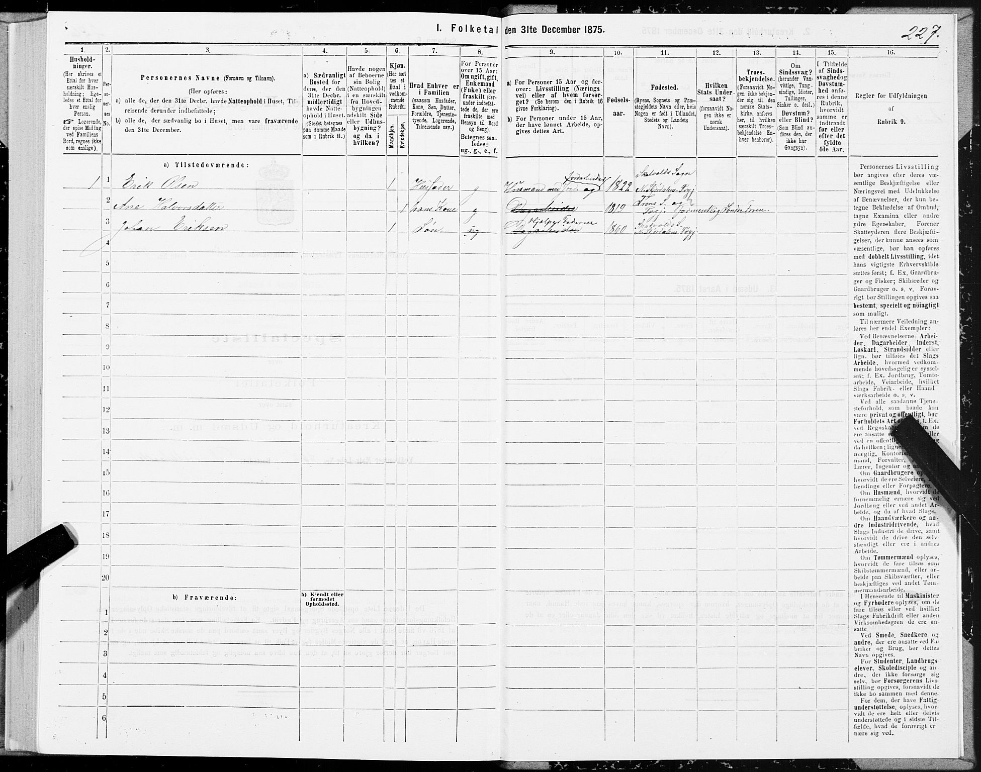 SAT, 1875 census for 1714P Nedre Stjørdal, 1875, p. 2227