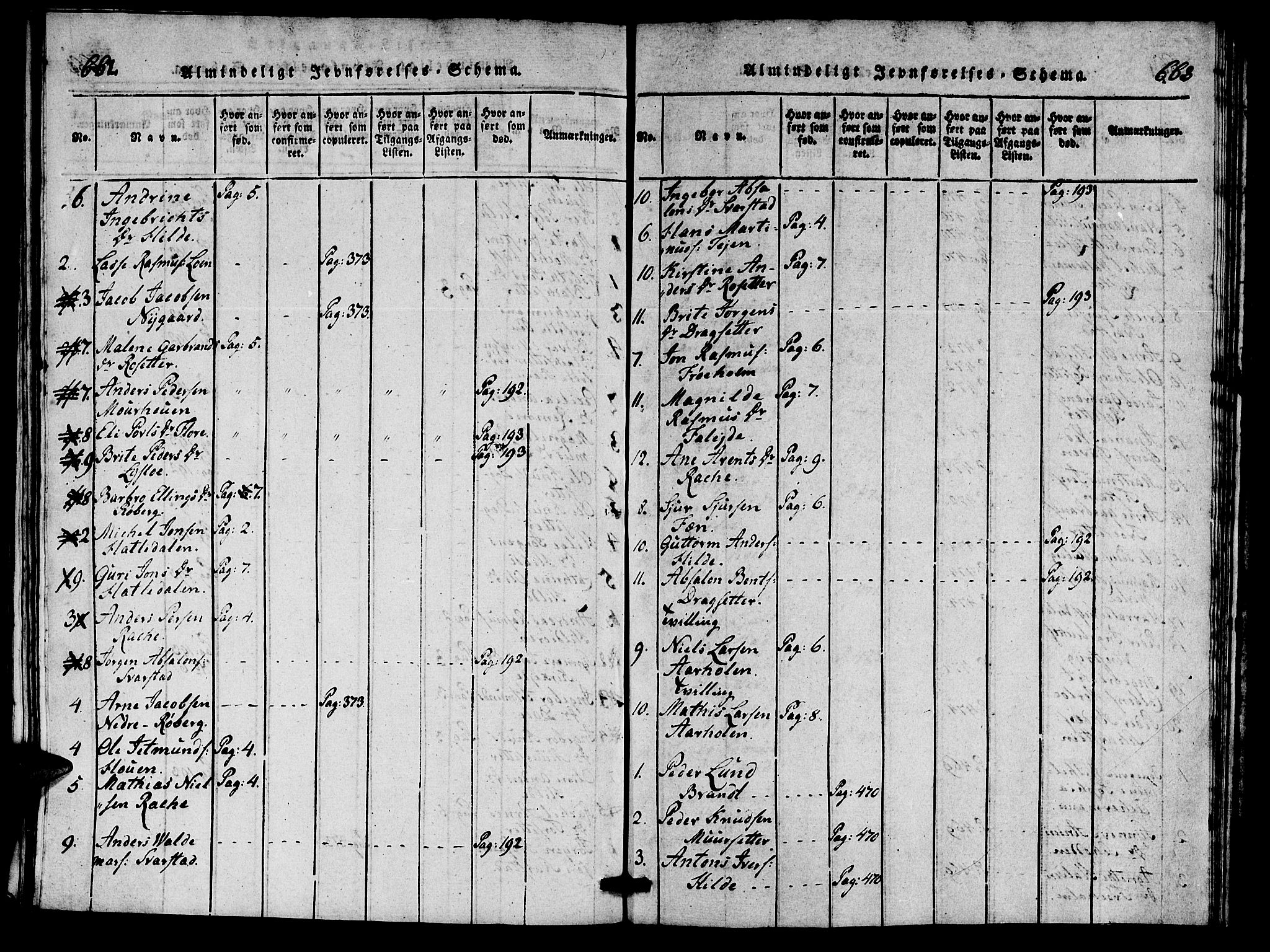 Innvik sokneprestembete, AV/SAB-A-80501: Parish register (copy) no. A 1, 1816-1820, p. 662-663