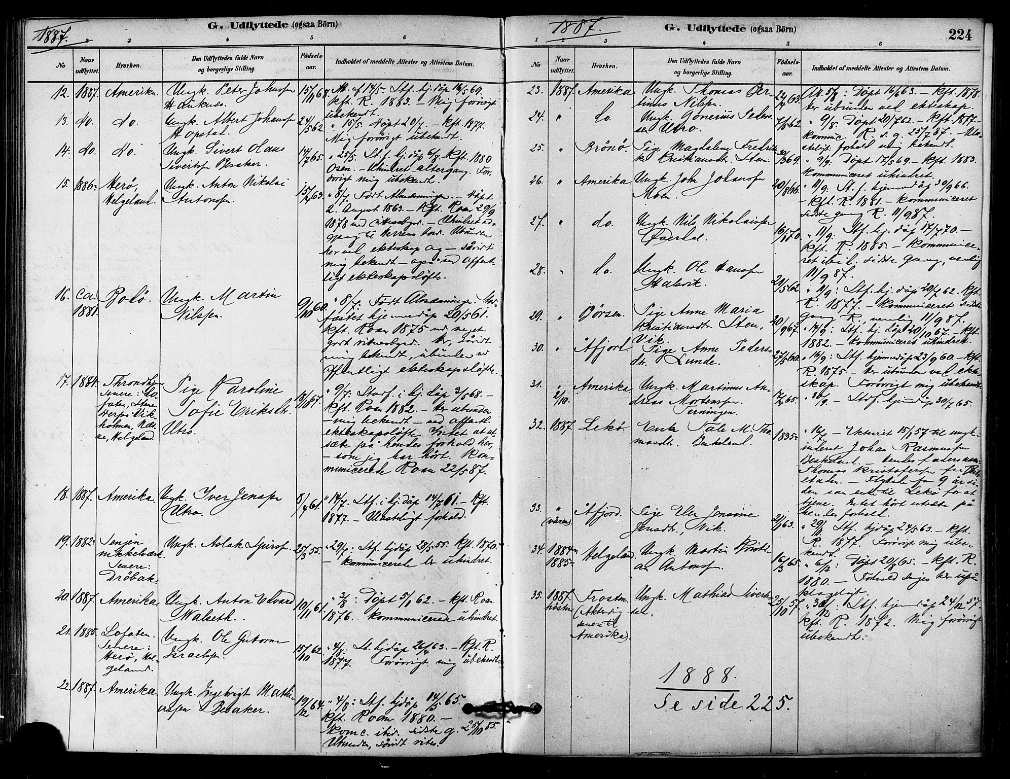 Ministerialprotokoller, klokkerbøker og fødselsregistre - Sør-Trøndelag, SAT/A-1456/657/L0707: Parish register (official) no. 657A08, 1879-1893, p. 224