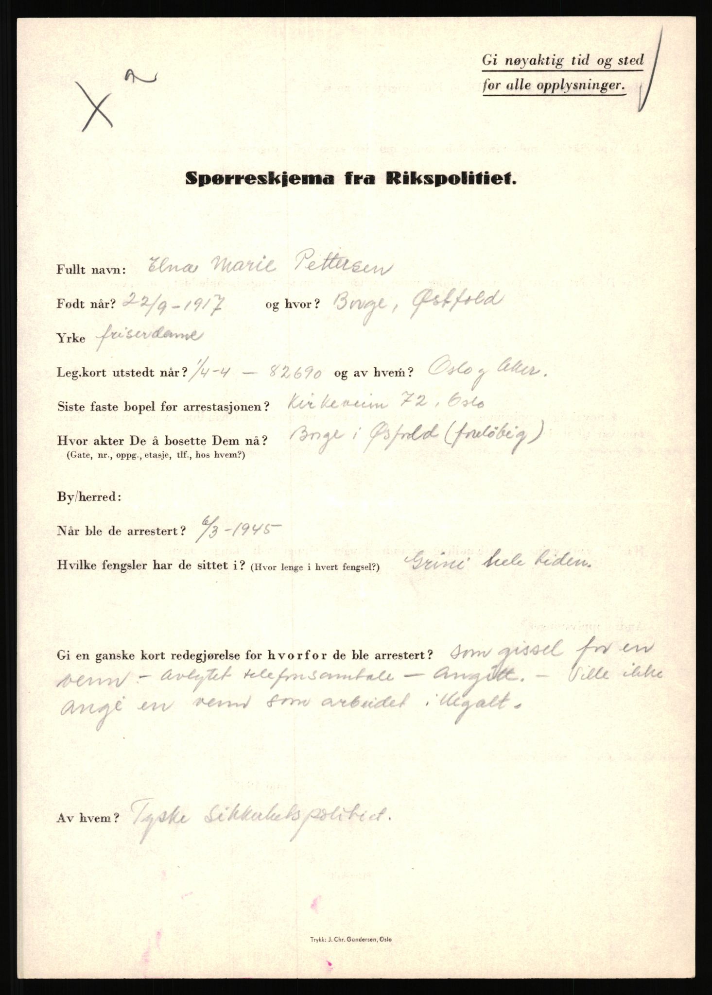 Rikspolitisjefen, AV/RA-S-1560/L/L0014: Pettersen, Aksel - Savosnick, Ernst, 1940-1945, p. 37
