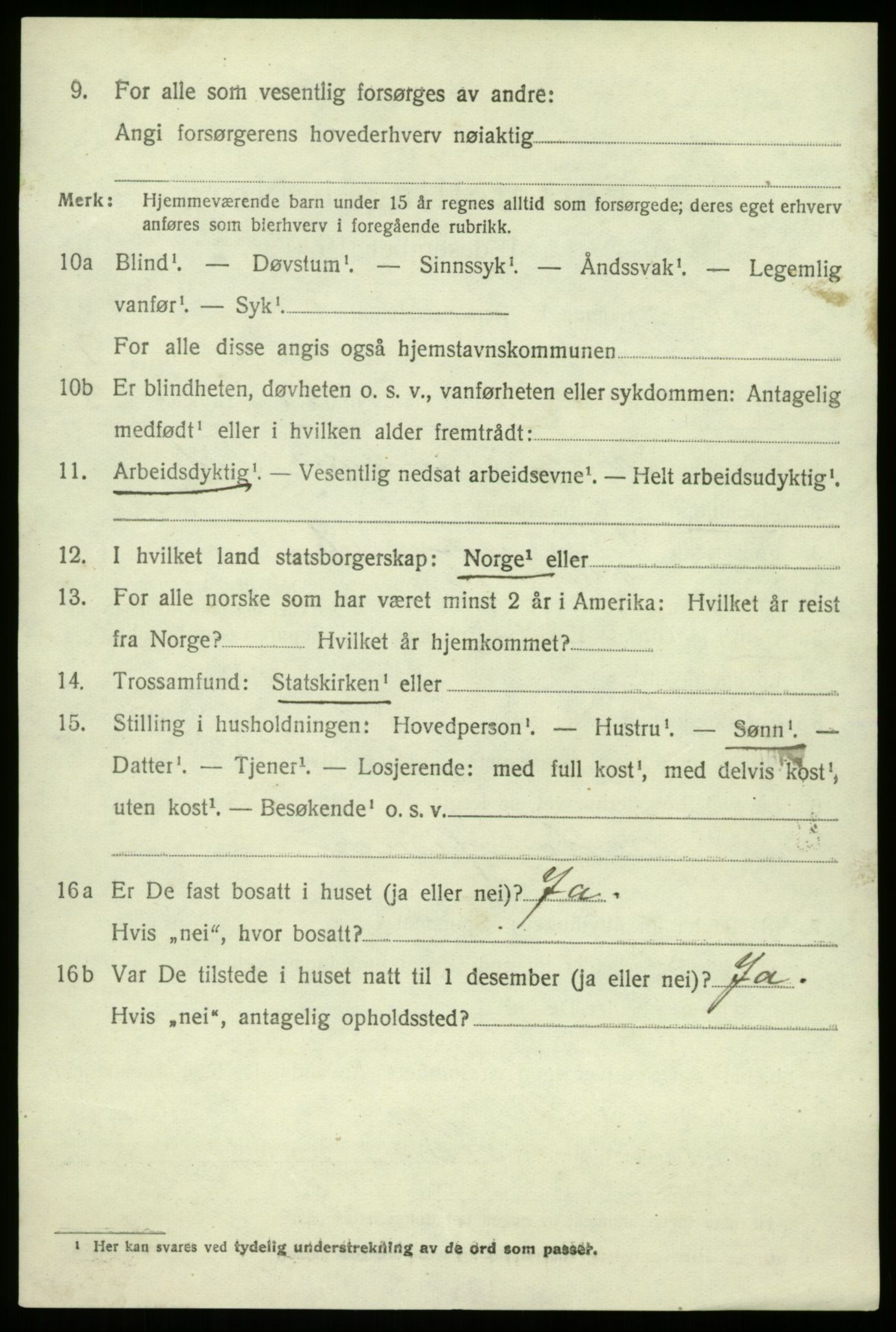 SAB, 1920 census for Herdla, 1920, p. 6300