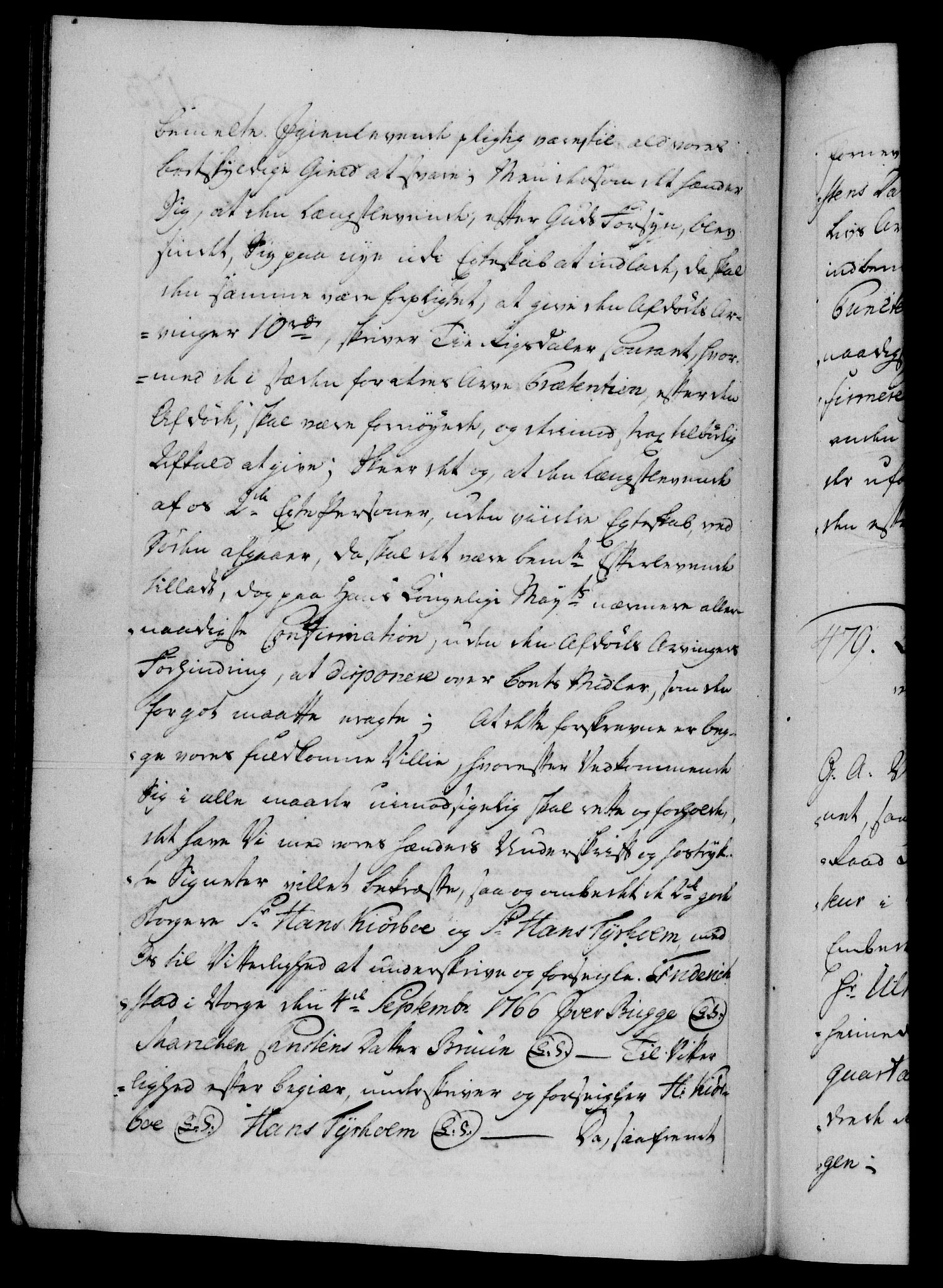 Danske Kanselli 1572-1799, AV/RA-EA-3023/F/Fc/Fca/Fcaa/L0043: Norske registre, 1766-1768, p. 173b