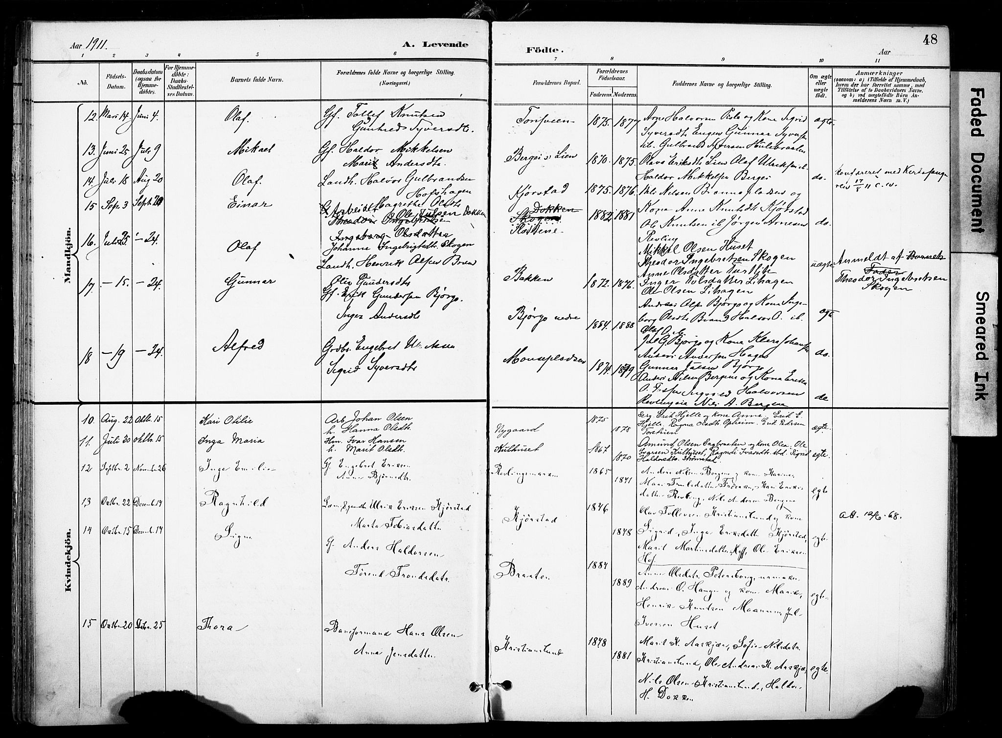 Nord-Aurdal prestekontor, SAH/PREST-132/H/Ha/Haa/L0014: Parish register (official) no. 14, 1896-1912, p. 48