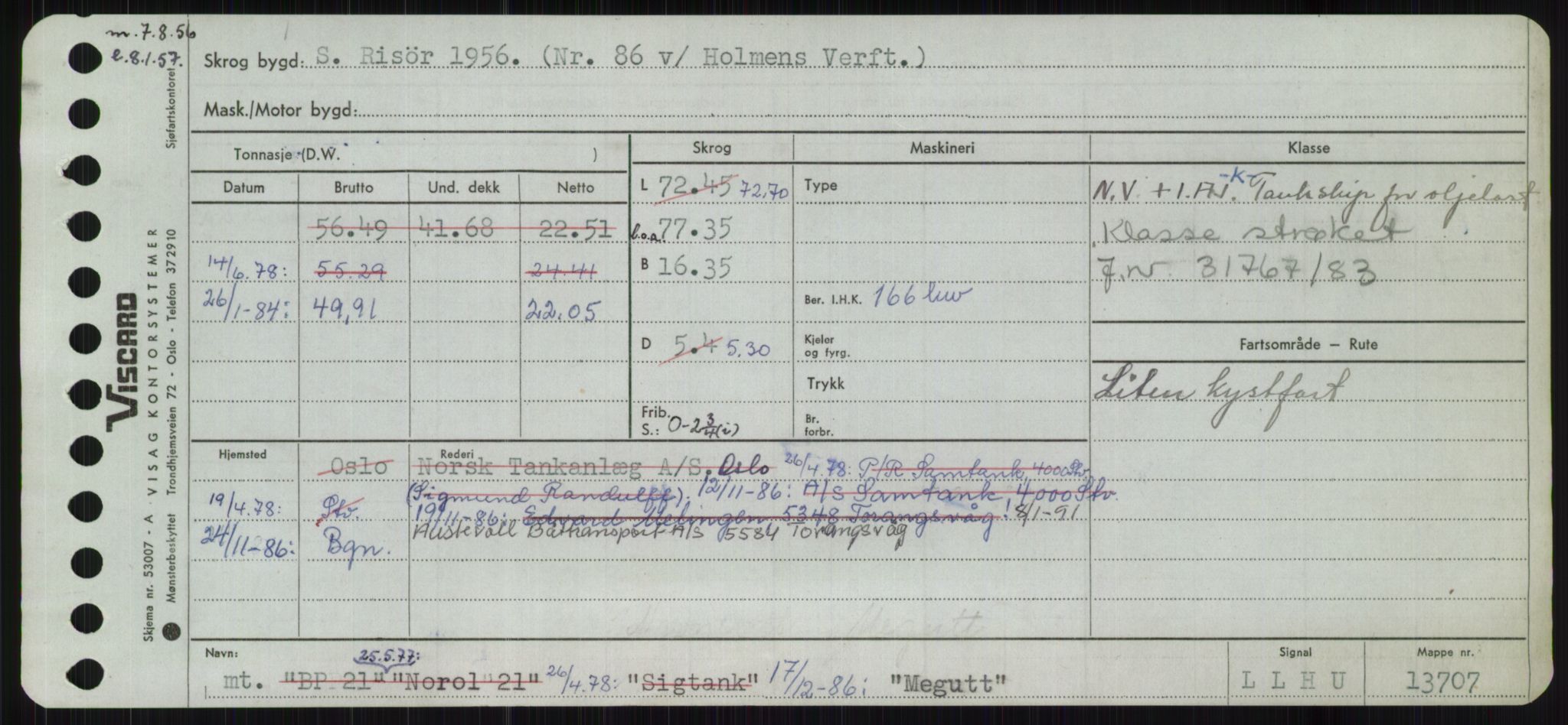 Sjøfartsdirektoratet med forløpere, Skipsmålingen, RA/S-1627/H/Ha/L0004/0001: Fartøy, Mas-R / Fartøy, Mas-Odd, p. 55