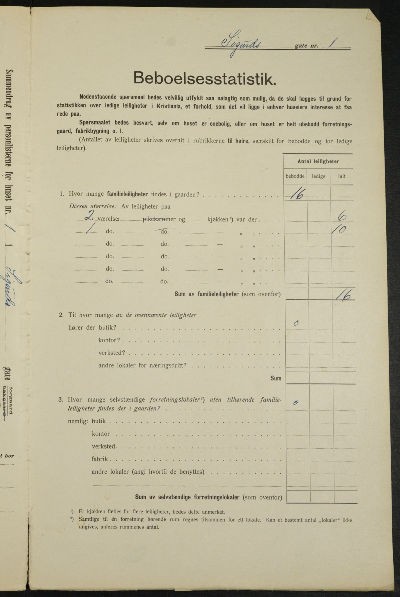 OBA, Municipal Census 1913 for Kristiania, 1913, p. 94775