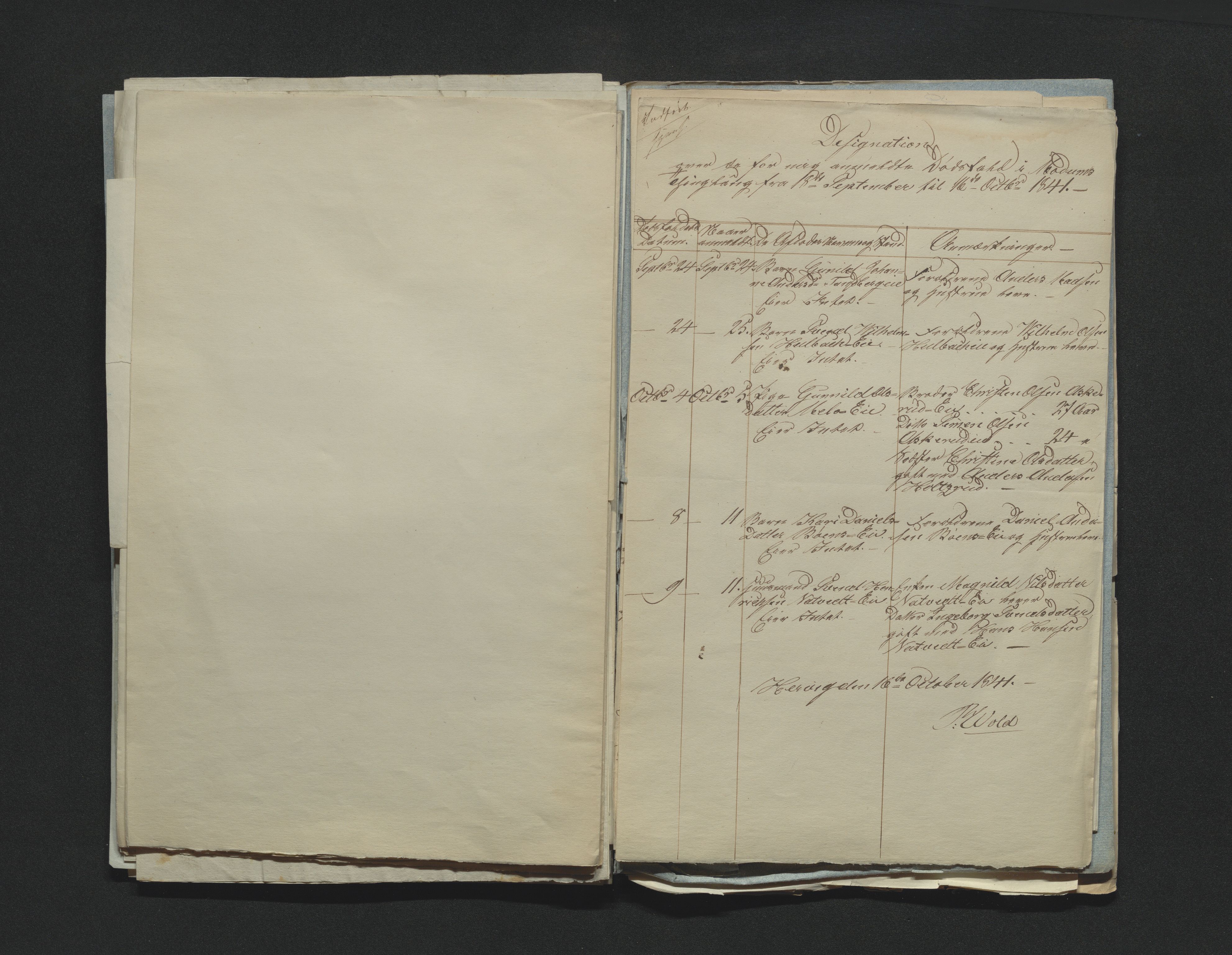 Eiker, Modum og Sigdal sorenskriveri, AV/SAKO-A-123/H/Ha/Hab/L0006: Dødsfallsmeldinger, 1841-1845