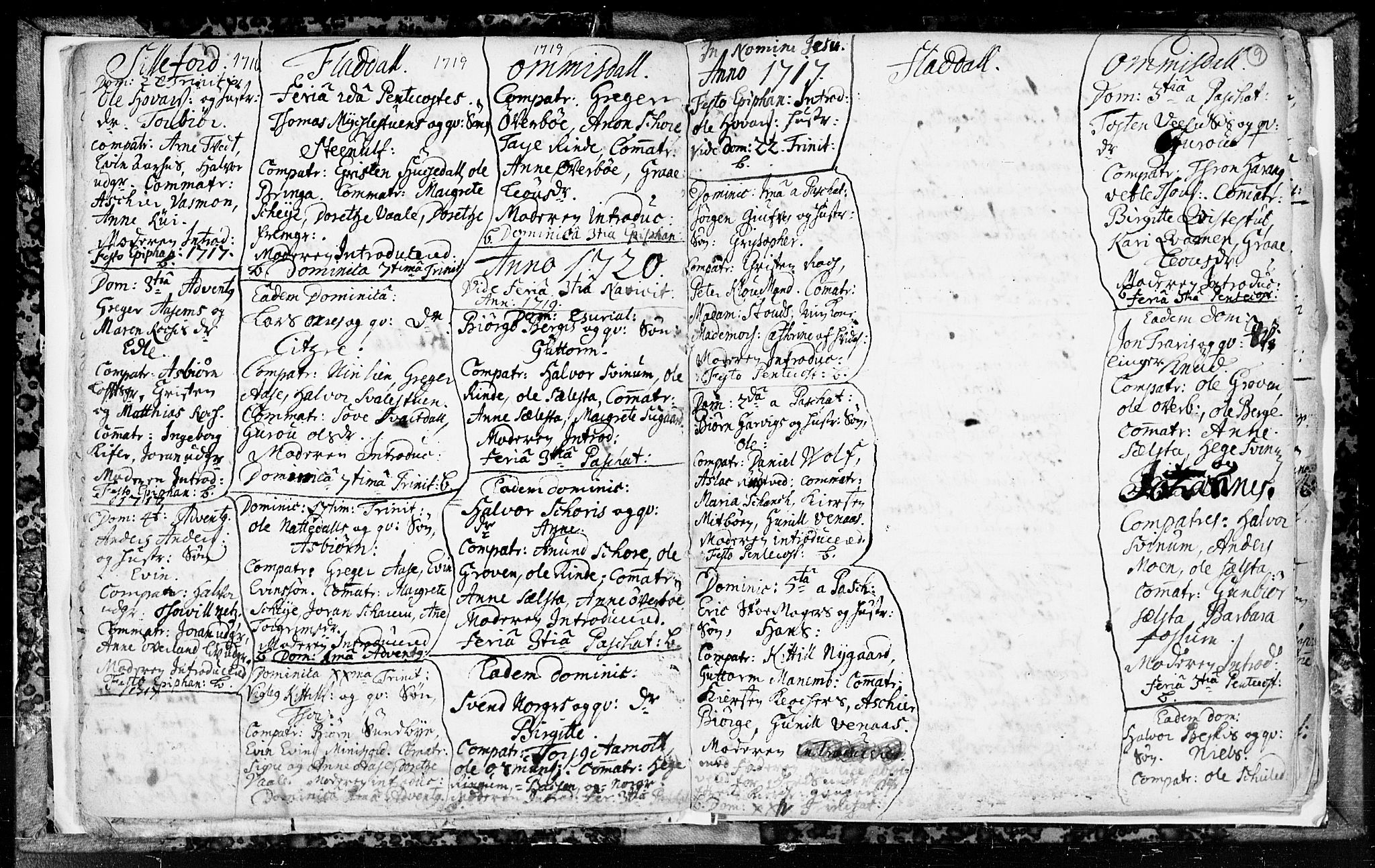 Seljord kirkebøker, SAKO/A-20/F/Fa/L0003: Parish register (official) no. I 3, 1714-1725, p. 9