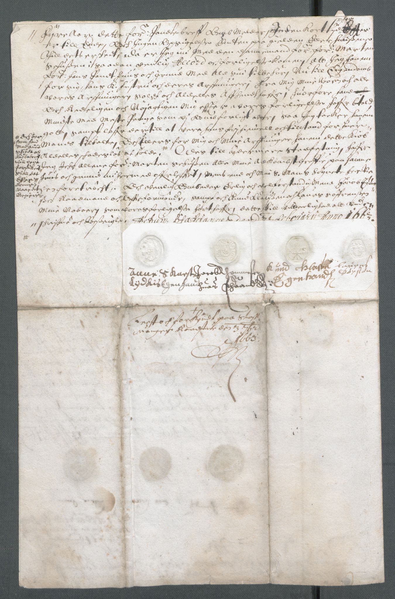 Riksarkivets diplomsamling, AV/RA-EA-5965/F02/L0168: Dokumenter, 1658-1660, p. 74