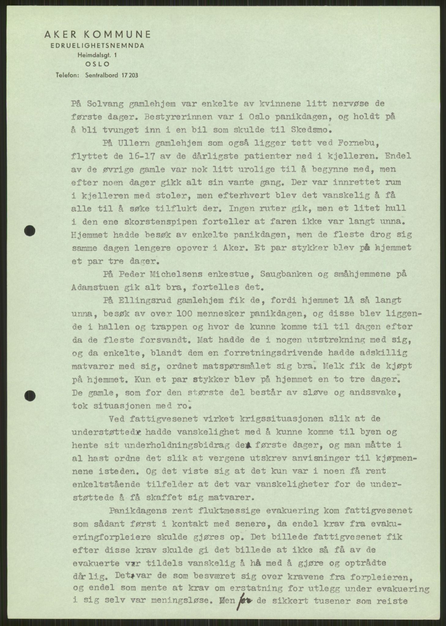 Forsvaret, Forsvarets krigshistoriske avdeling, RA/RAFA-2017/Y/Ya/L0013: II-C-11-31 - Fylkesmenn.  Rapporter om krigsbegivenhetene 1940., 1940, p. 272